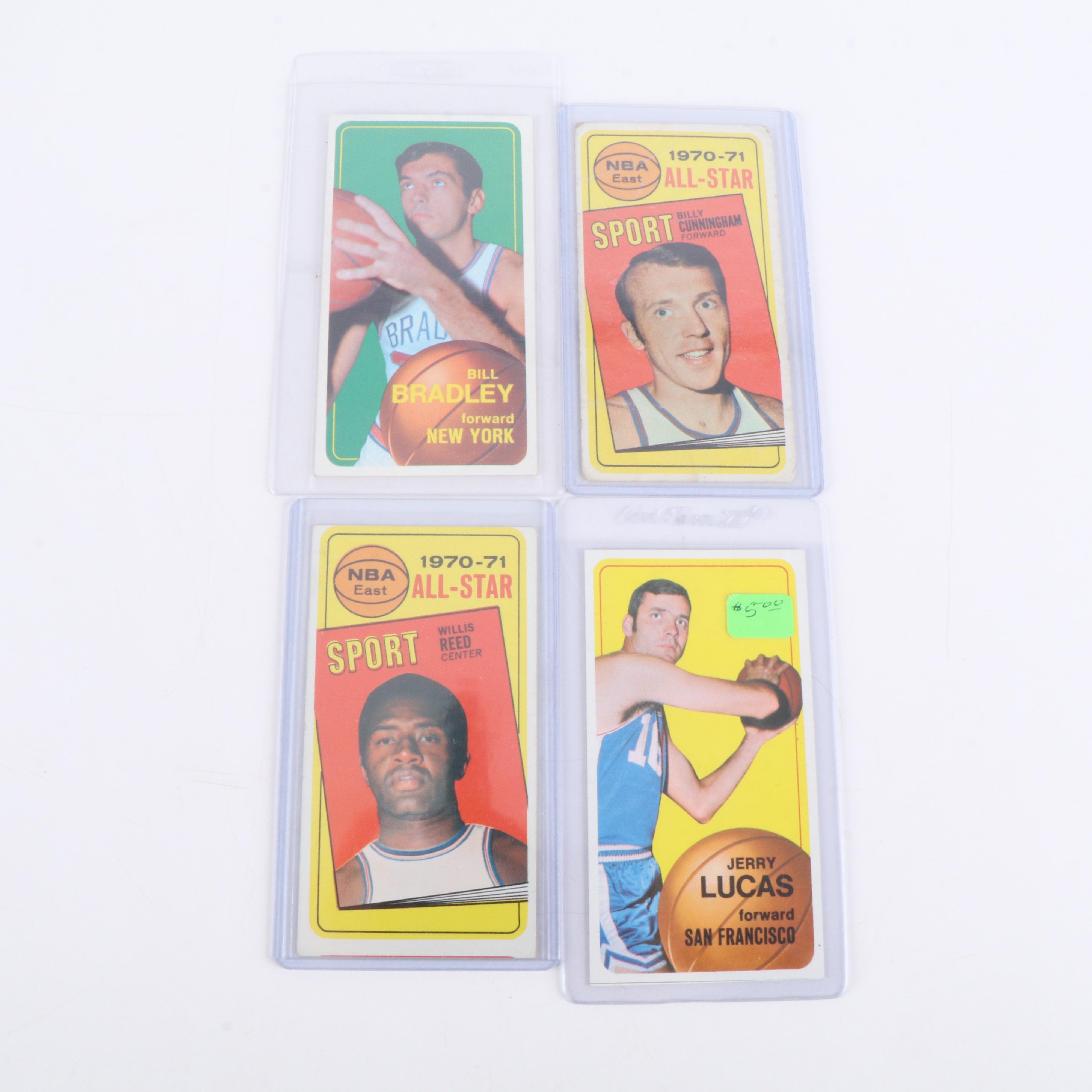 Topps Basketball Cards Featuring Jerry Lucas, Bill Bradley, & More, 1970s-1980s