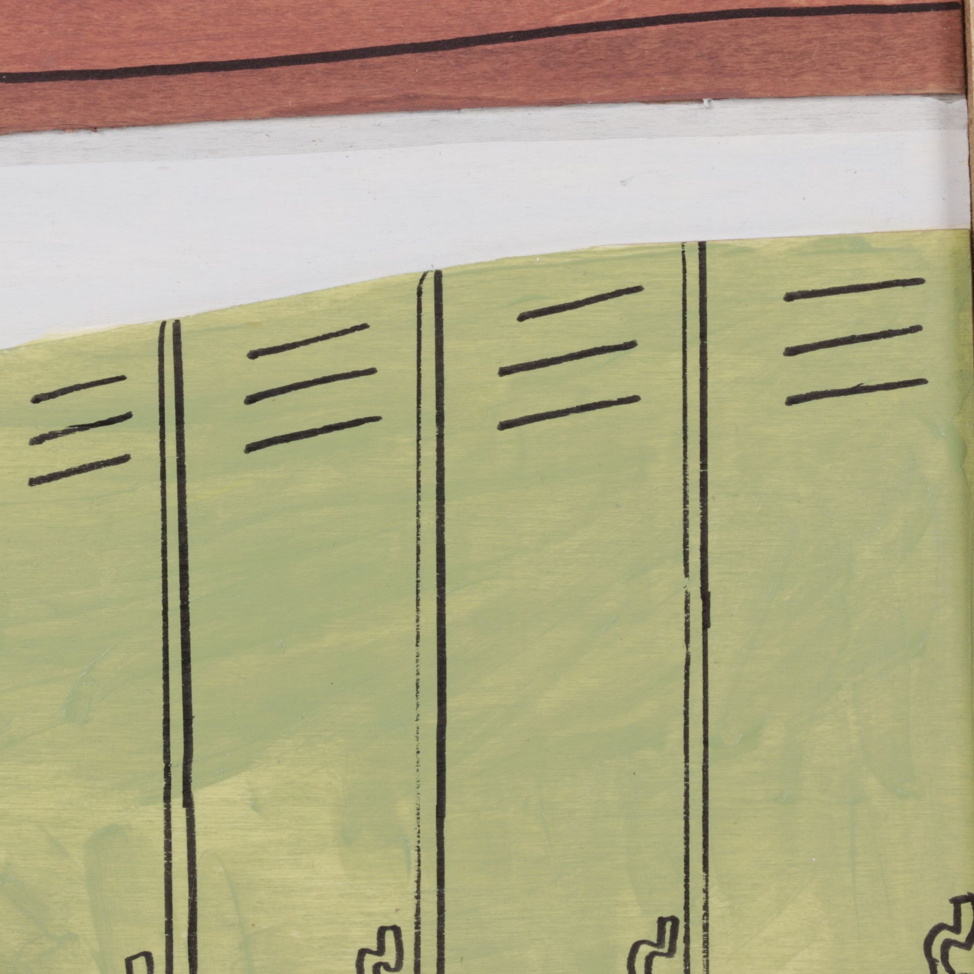 Aaron Wooten Stylized Mixed Media Painting "Sad Charlie", 2026