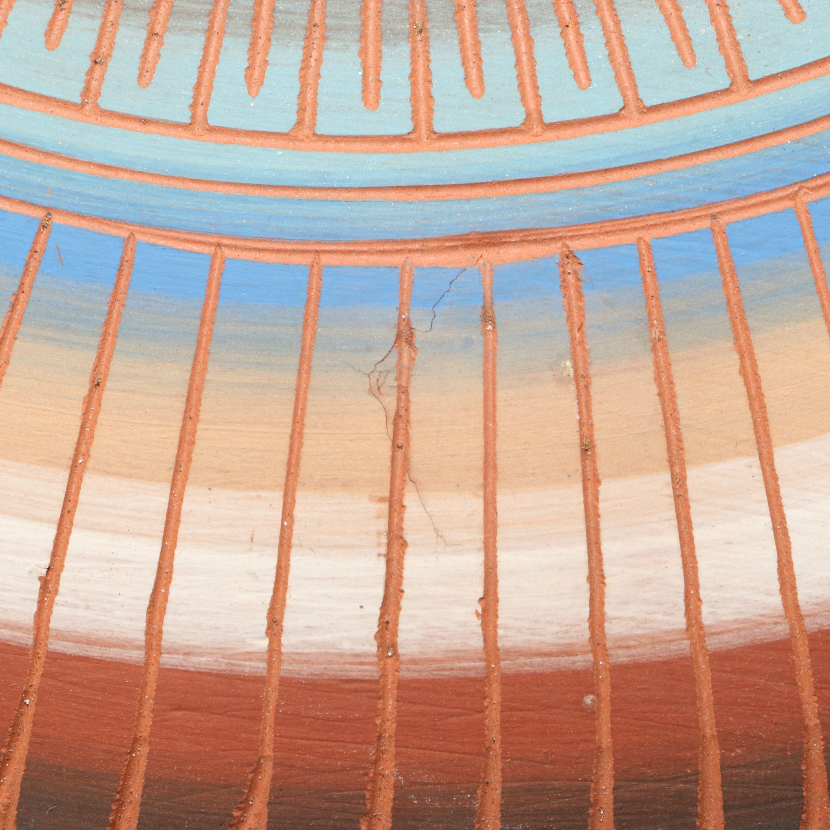 Johnny Williams Navajo Sgraffito Pottery Vase