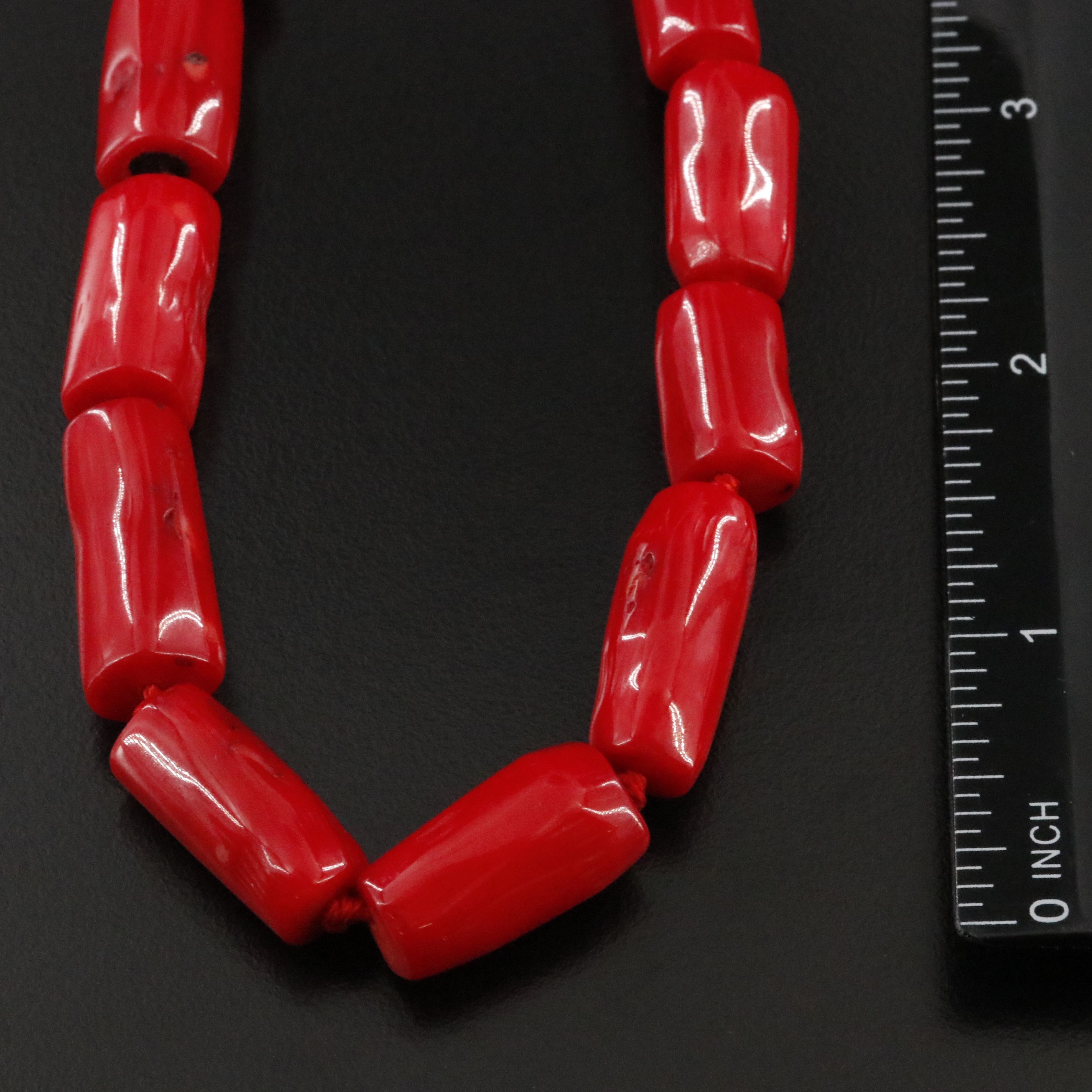Sterling Coral Necklace