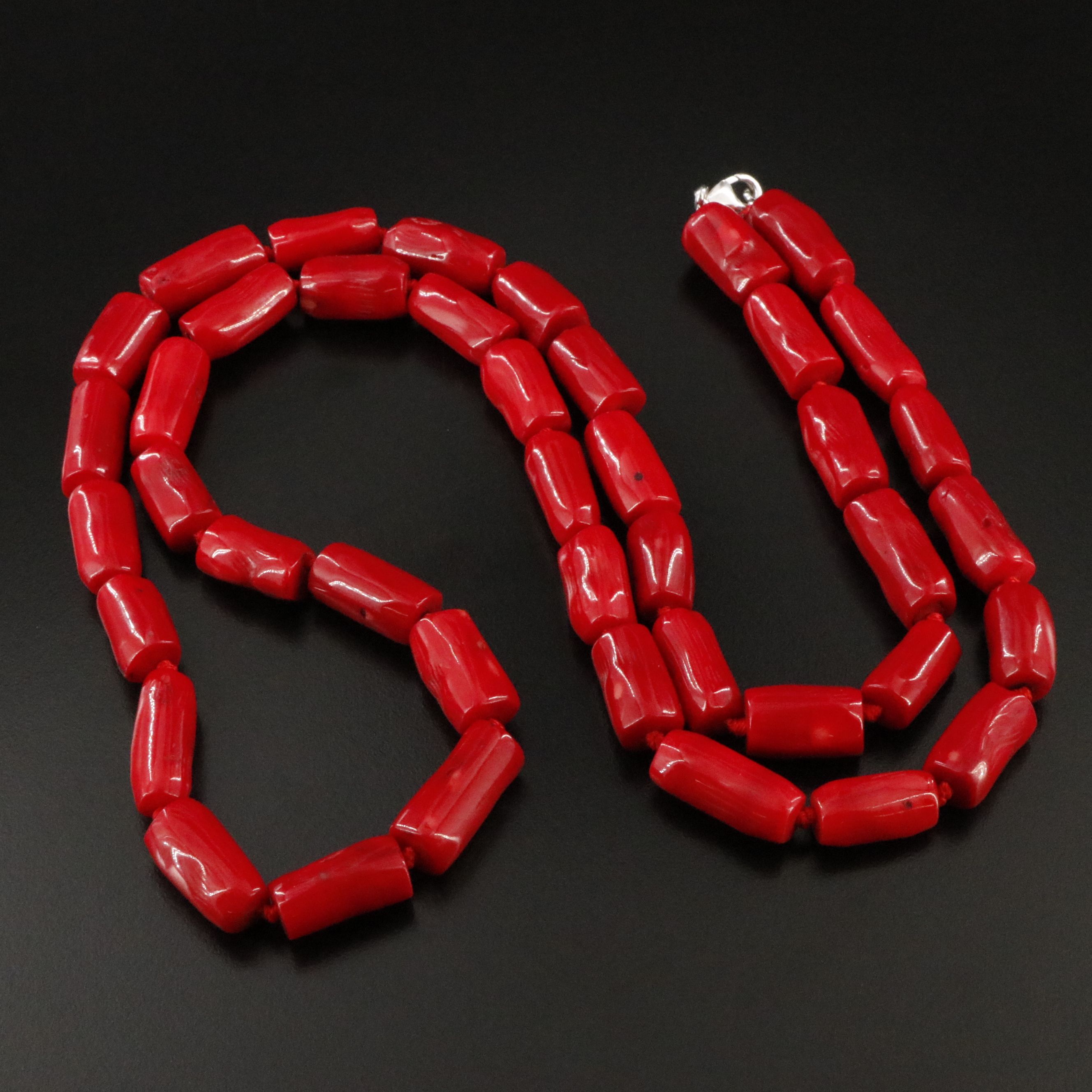 Sterling Coral Necklace