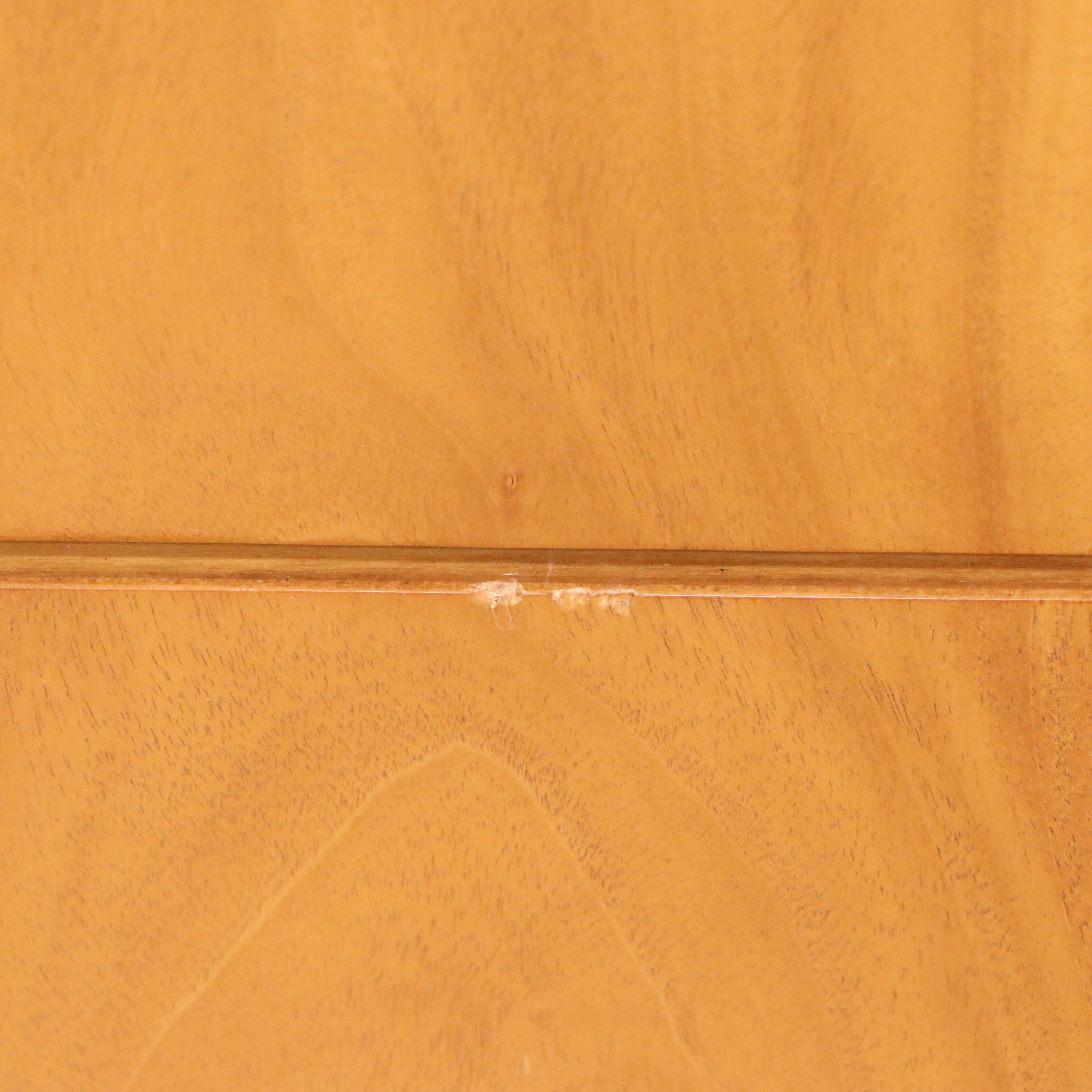 Charles Pfister for Baker Tamo Ash Dresser and Matching Circular Mirror