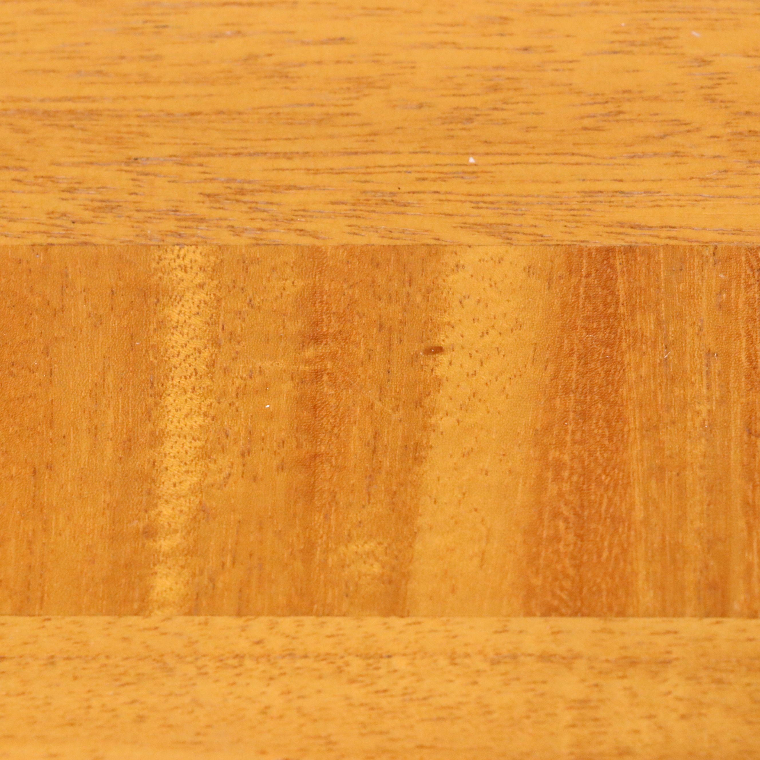 Charles Pfister for Baker Tamo Ash Dresser and Matching Circular Mirror