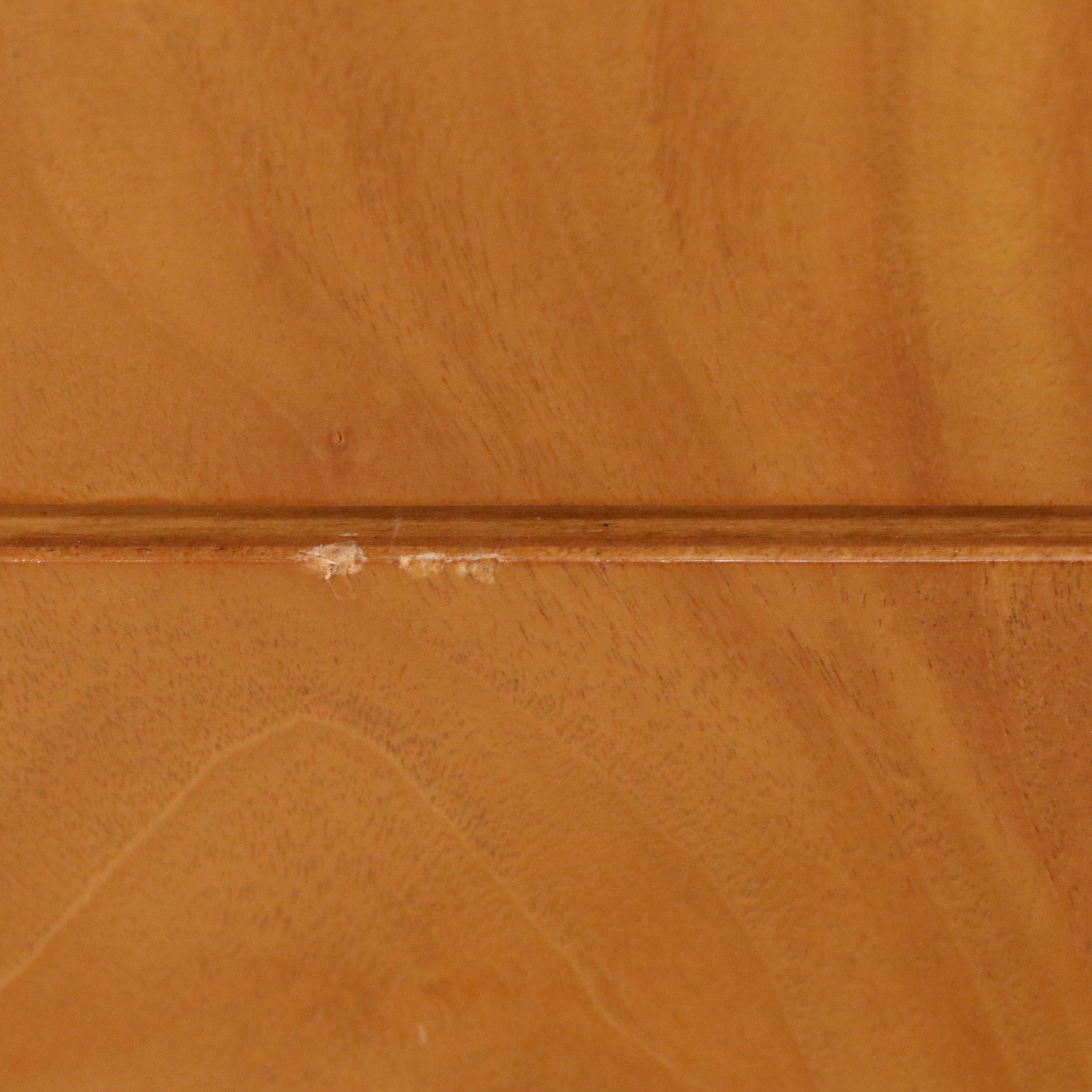 Charles Pfister for Baker Tamo Ash Dresser and Matching Circular Mirror