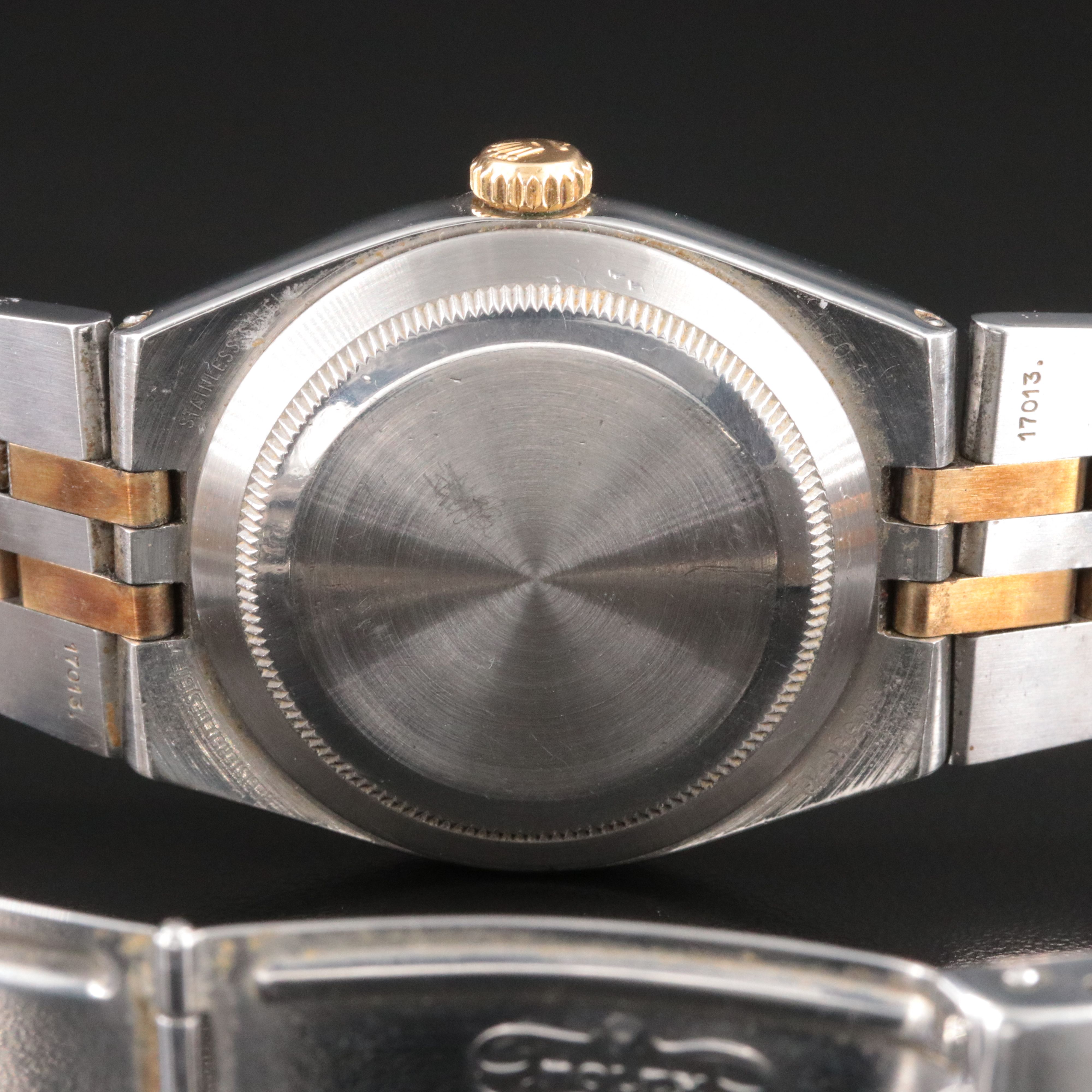 1978 Rolex Oysterquartz Datejust Two Tone 17013 Model Watch