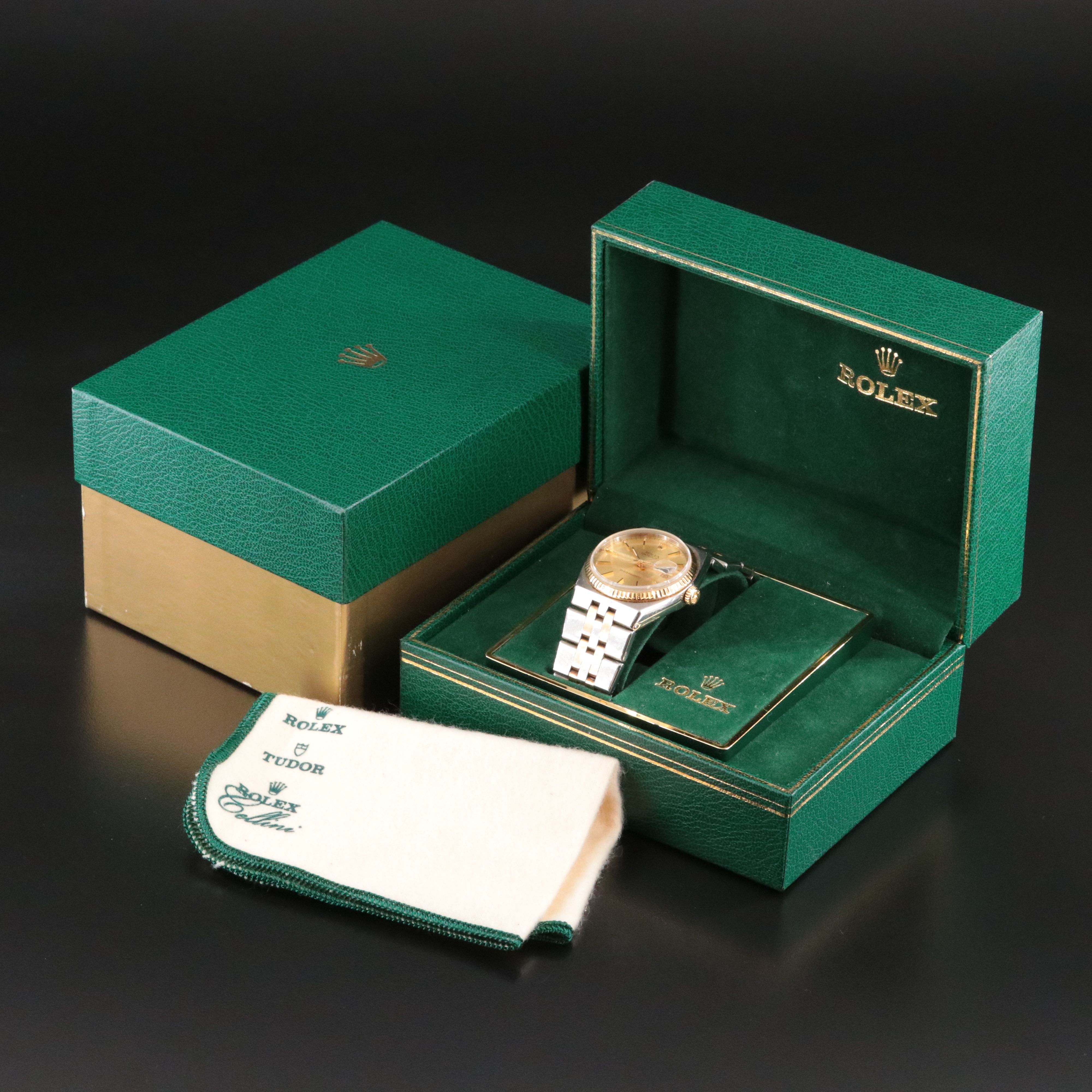 1978 Rolex Oysterquartz Datejust Two Tone 17013 Model Watch