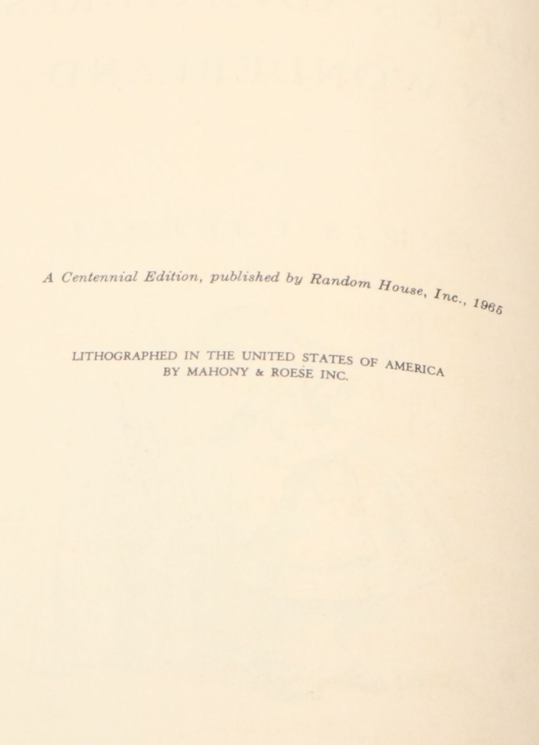 Centennial Edition "Alice in Wonderland" and "Through the Looking-Glass" Box Set
