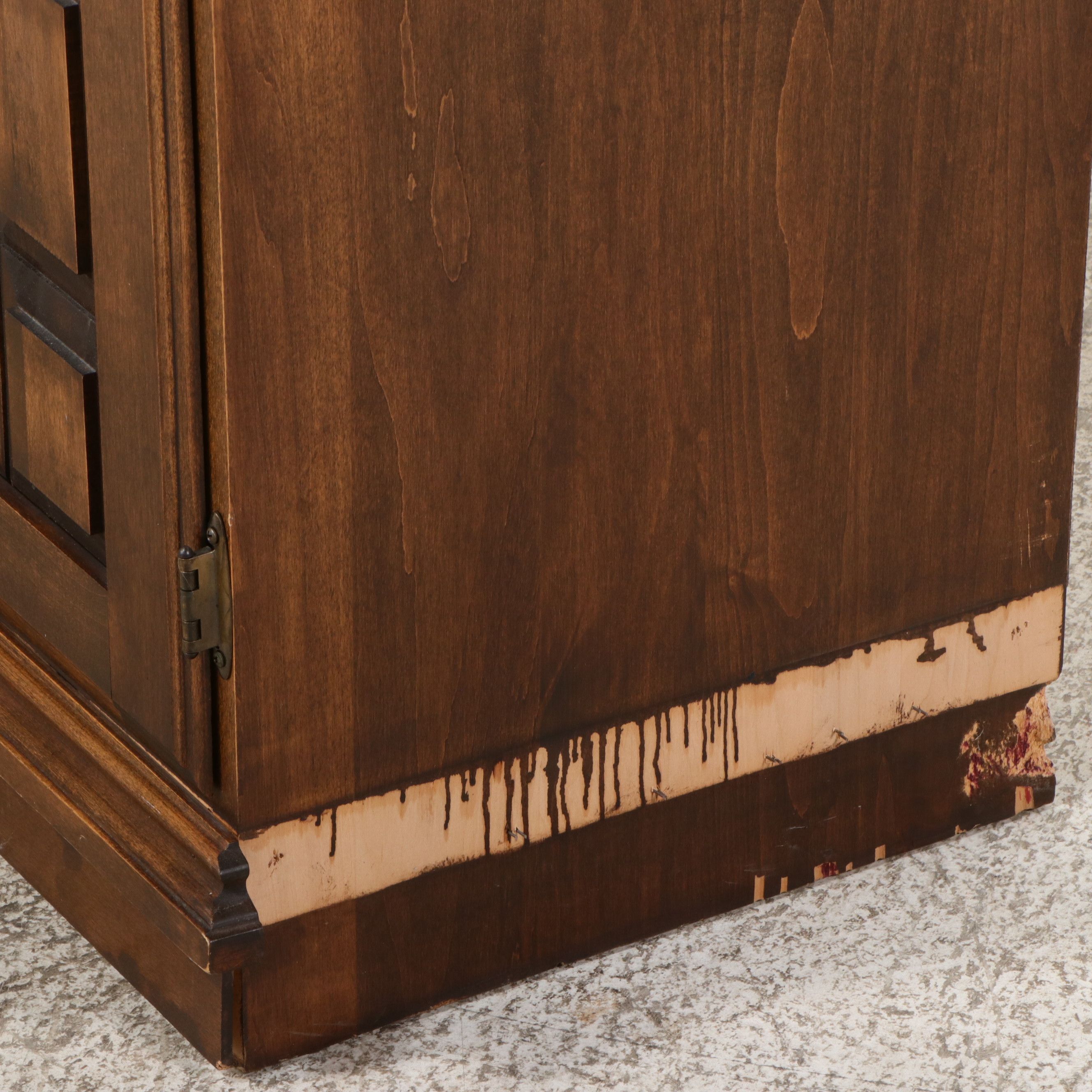Spanish Revival Brutalist Style Oak Sideboard, Late 20th Century
