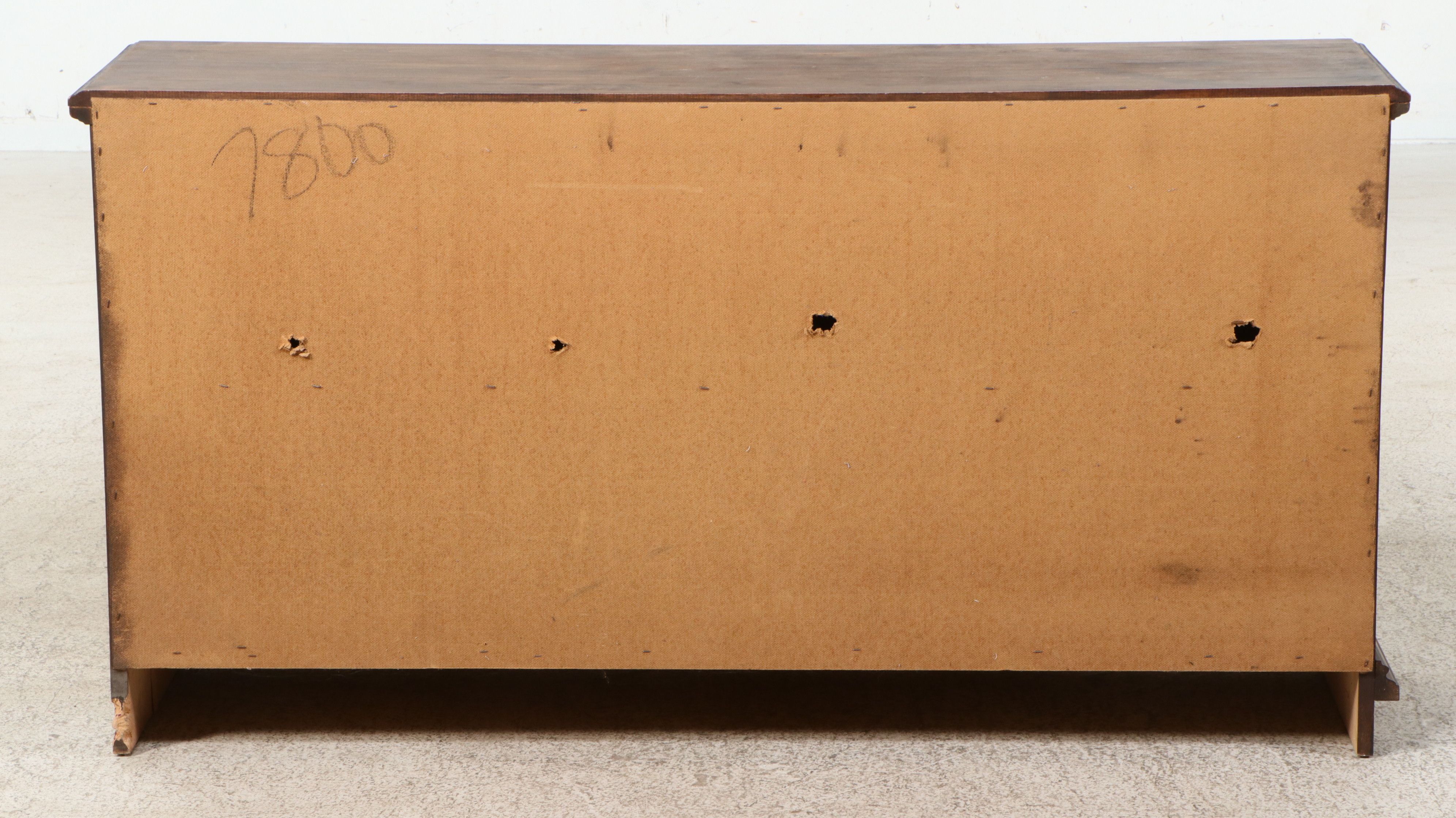 Spanish Revival Brutalist Style Oak Sideboard, Late 20th Century