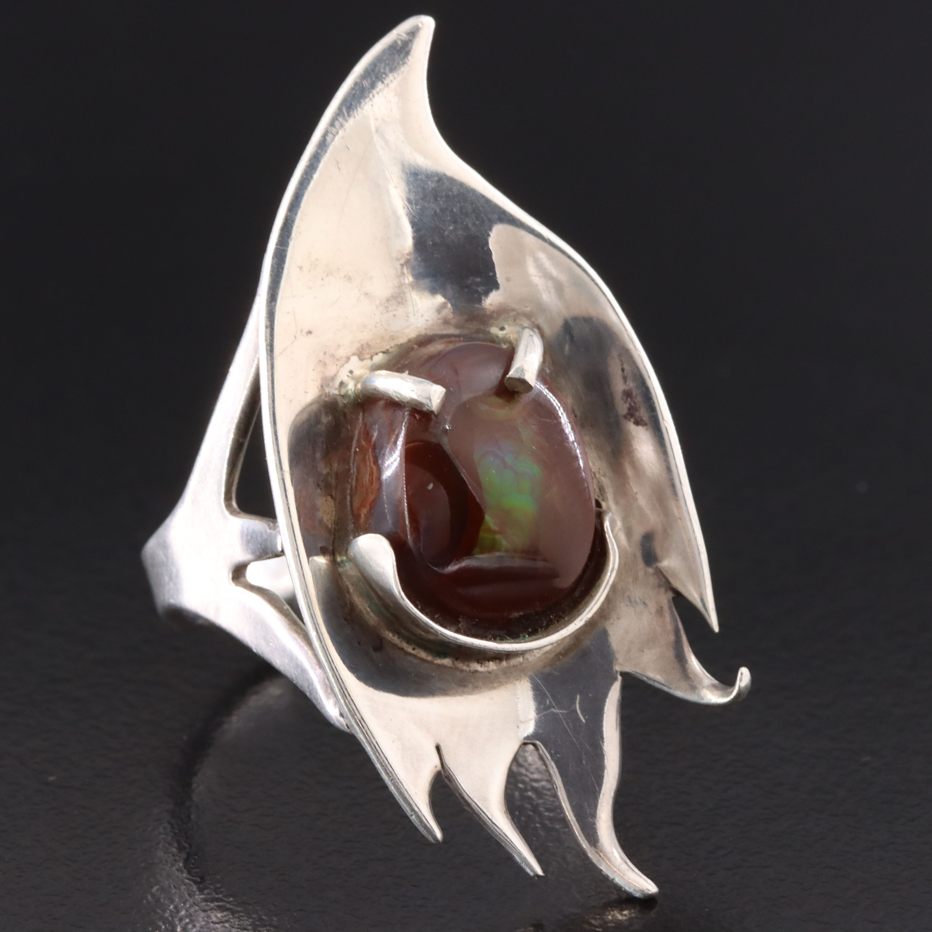 Artistan Sterling Fire Agate Ring
