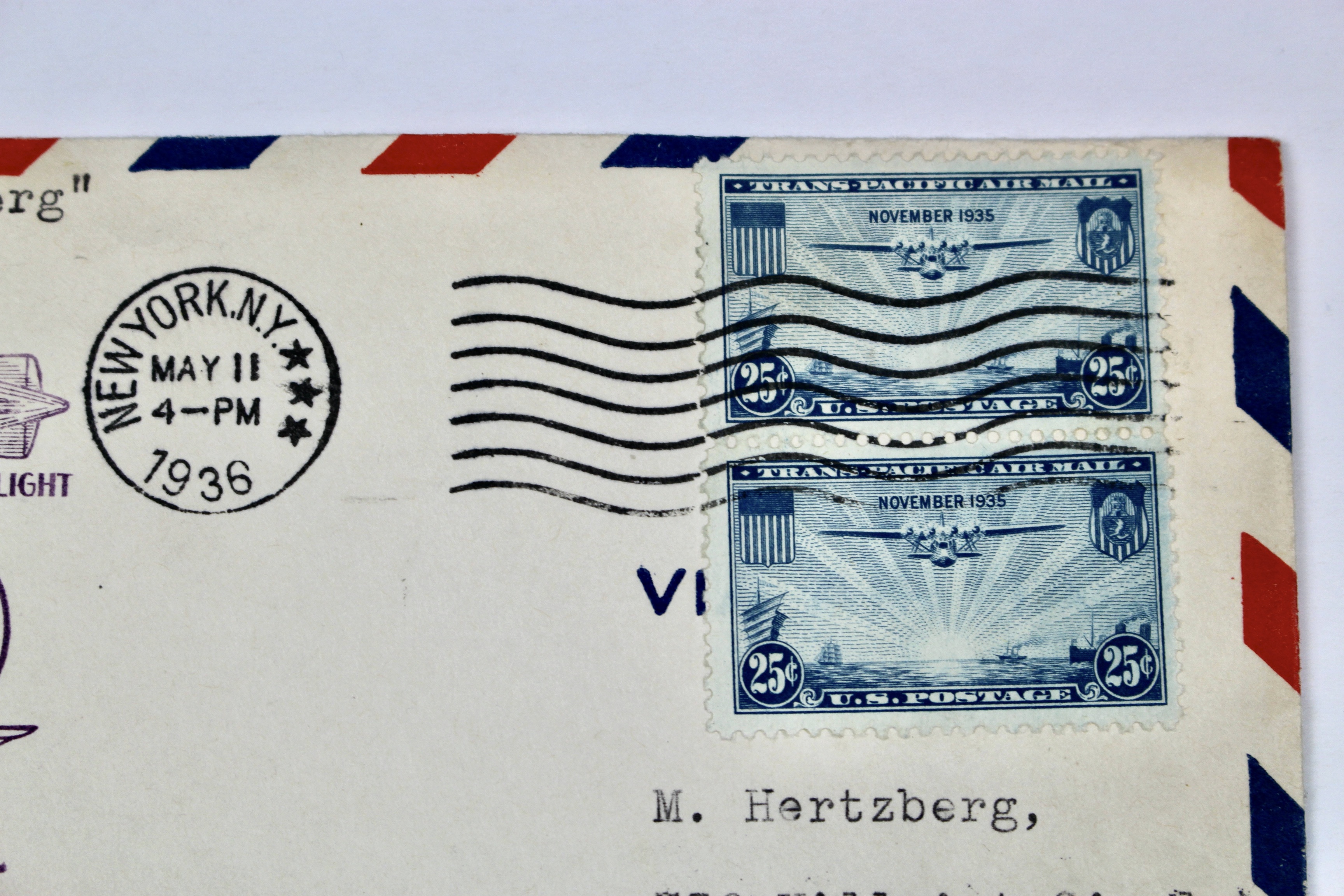 1936 Hindenburg Graf Zeppelin Postal Cover