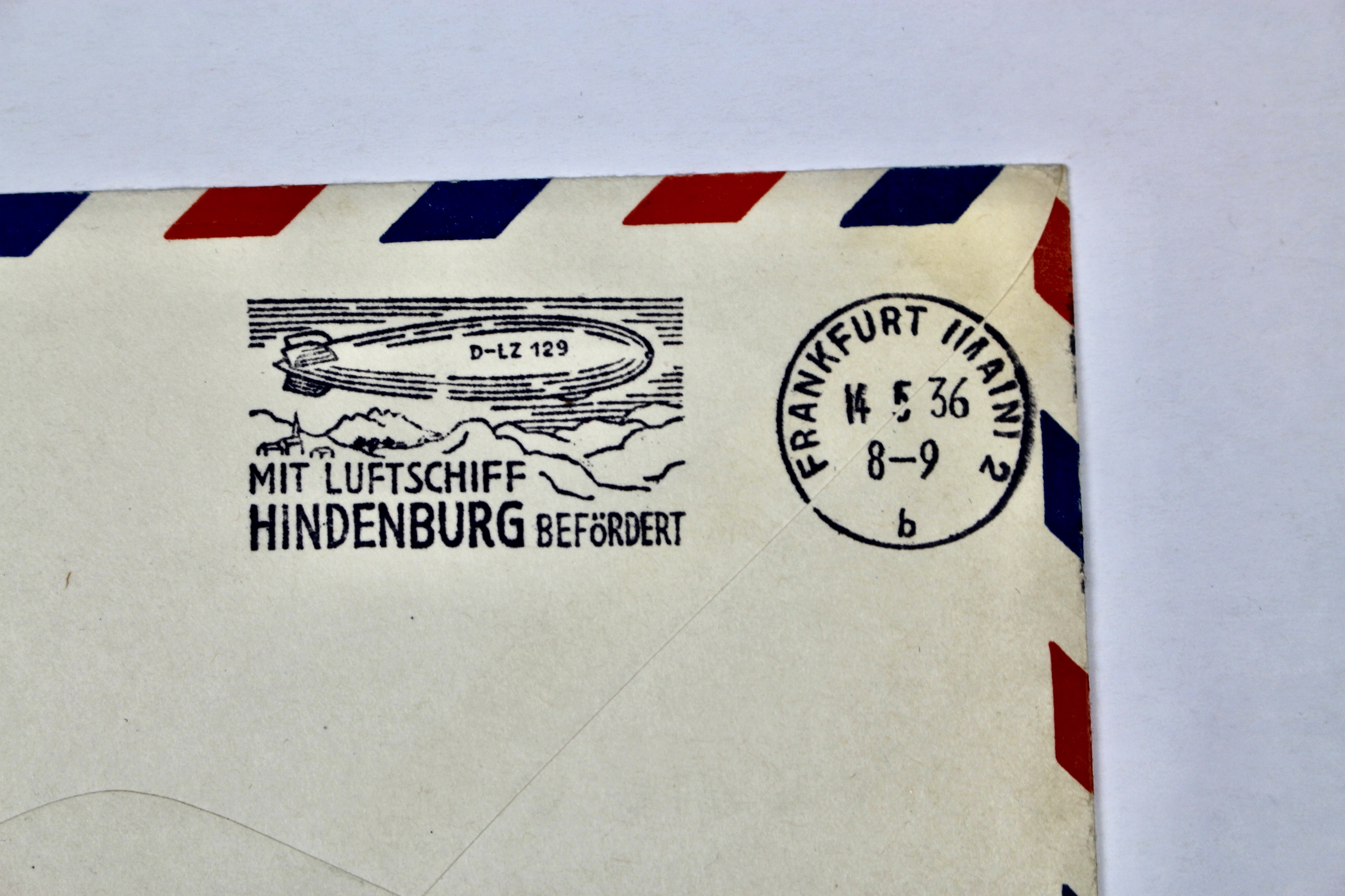 1936 Hindenburg Graf Zeppelin Postal Cover