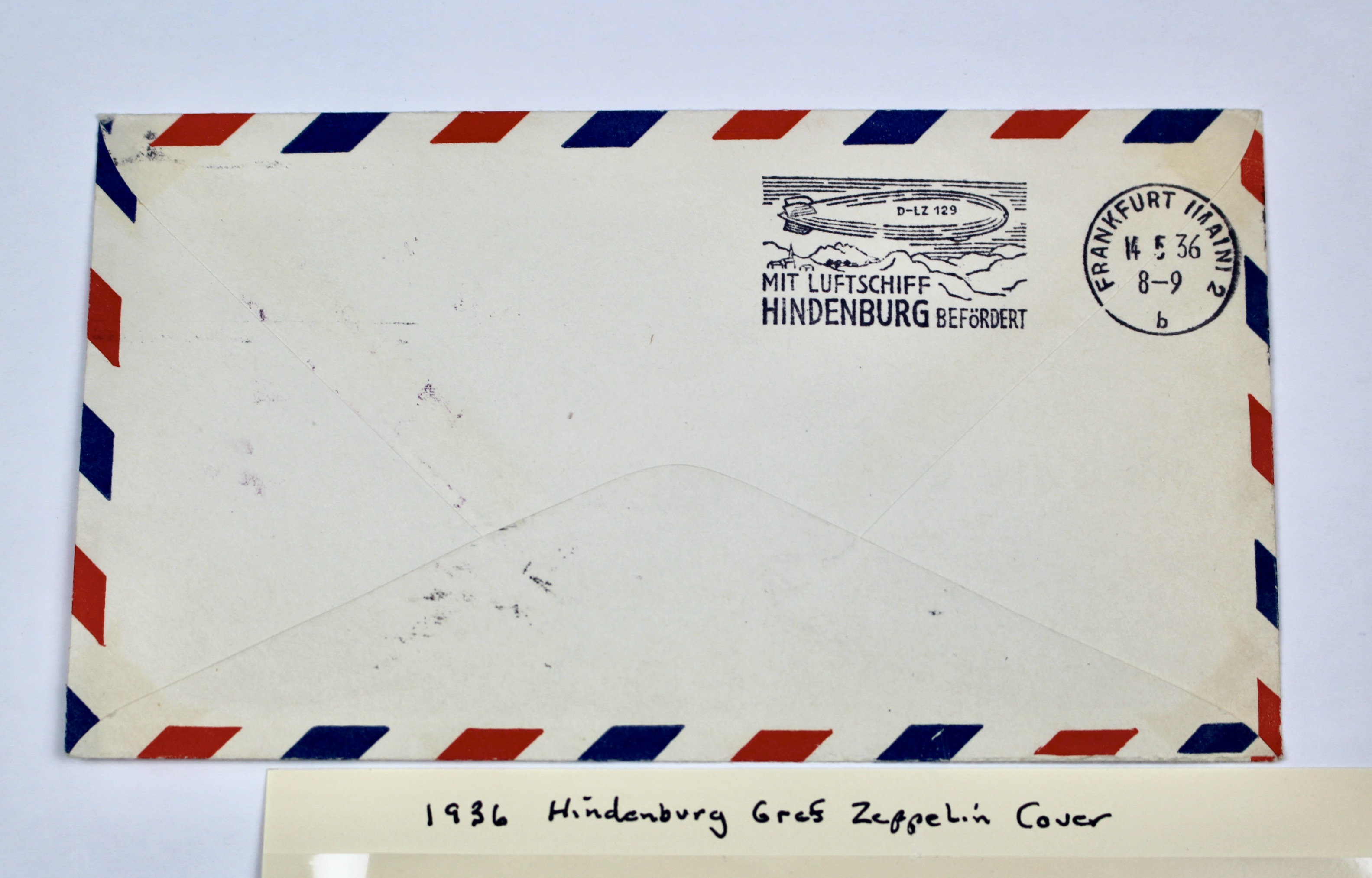 1936 Hindenburg Graf Zeppelin Postal Cover