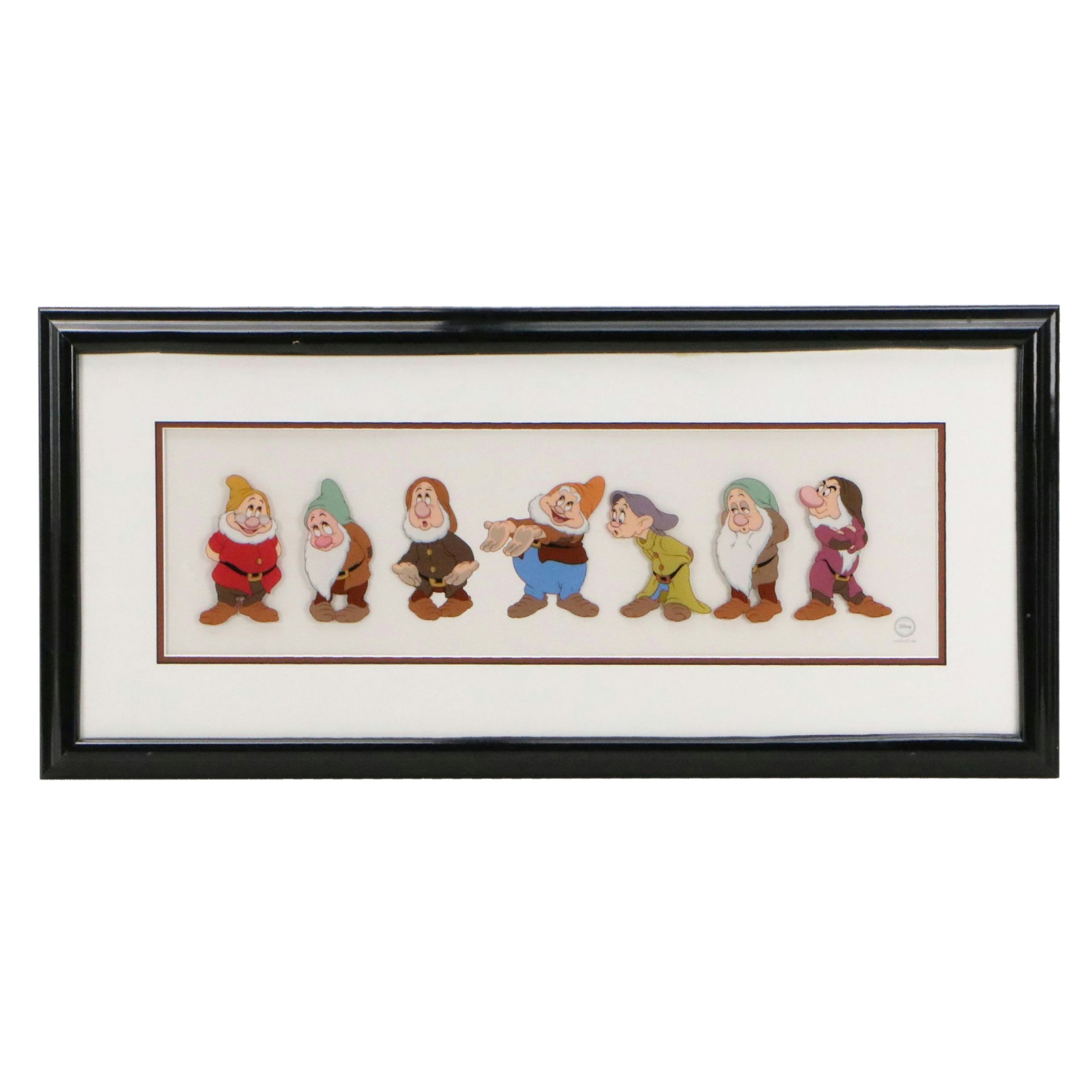 Snow White and the Seven Dwarfs Sericel "Time To Wash Up"