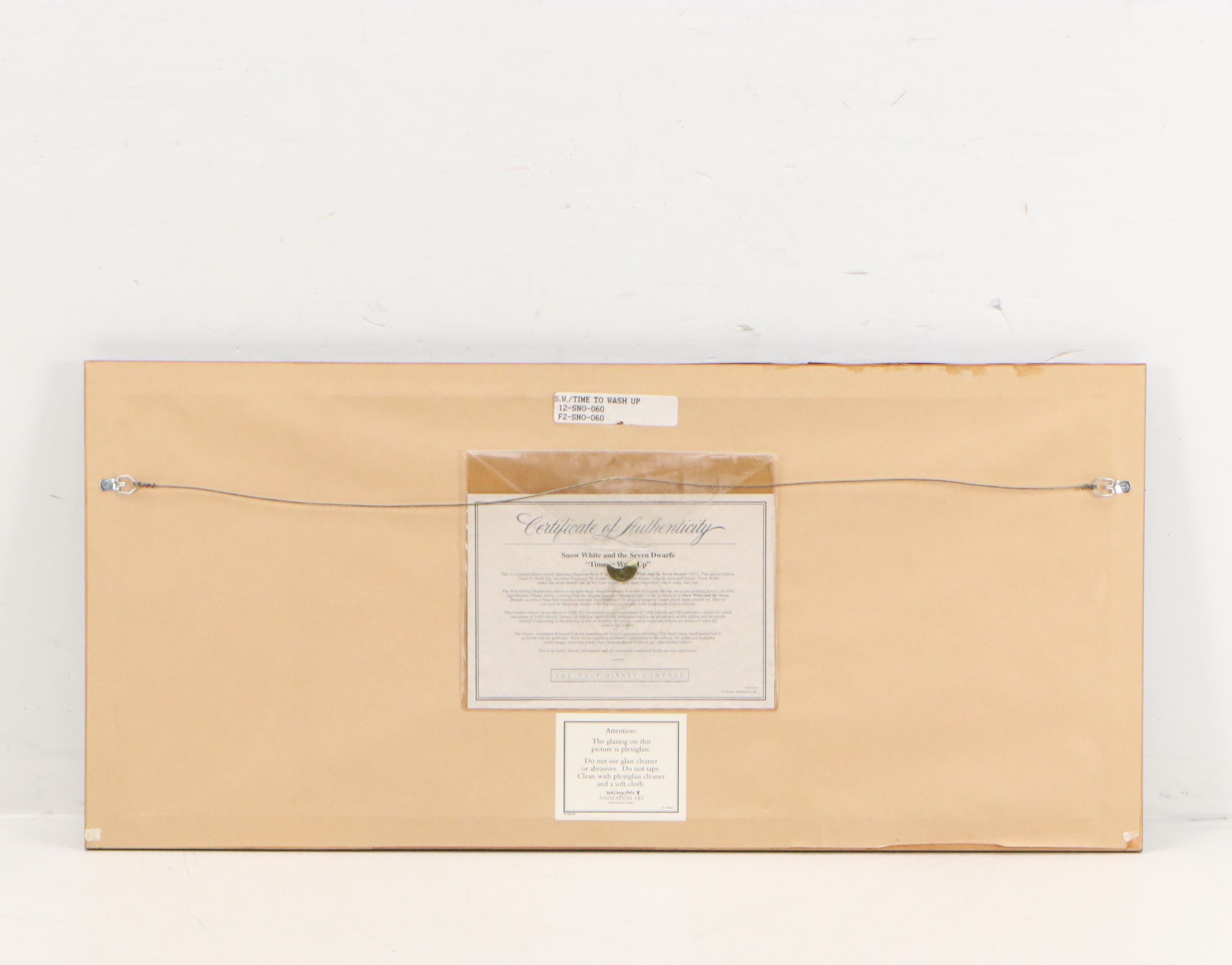 Snow White and the Seven Dwarfs Sericel "Time To Wash Up"