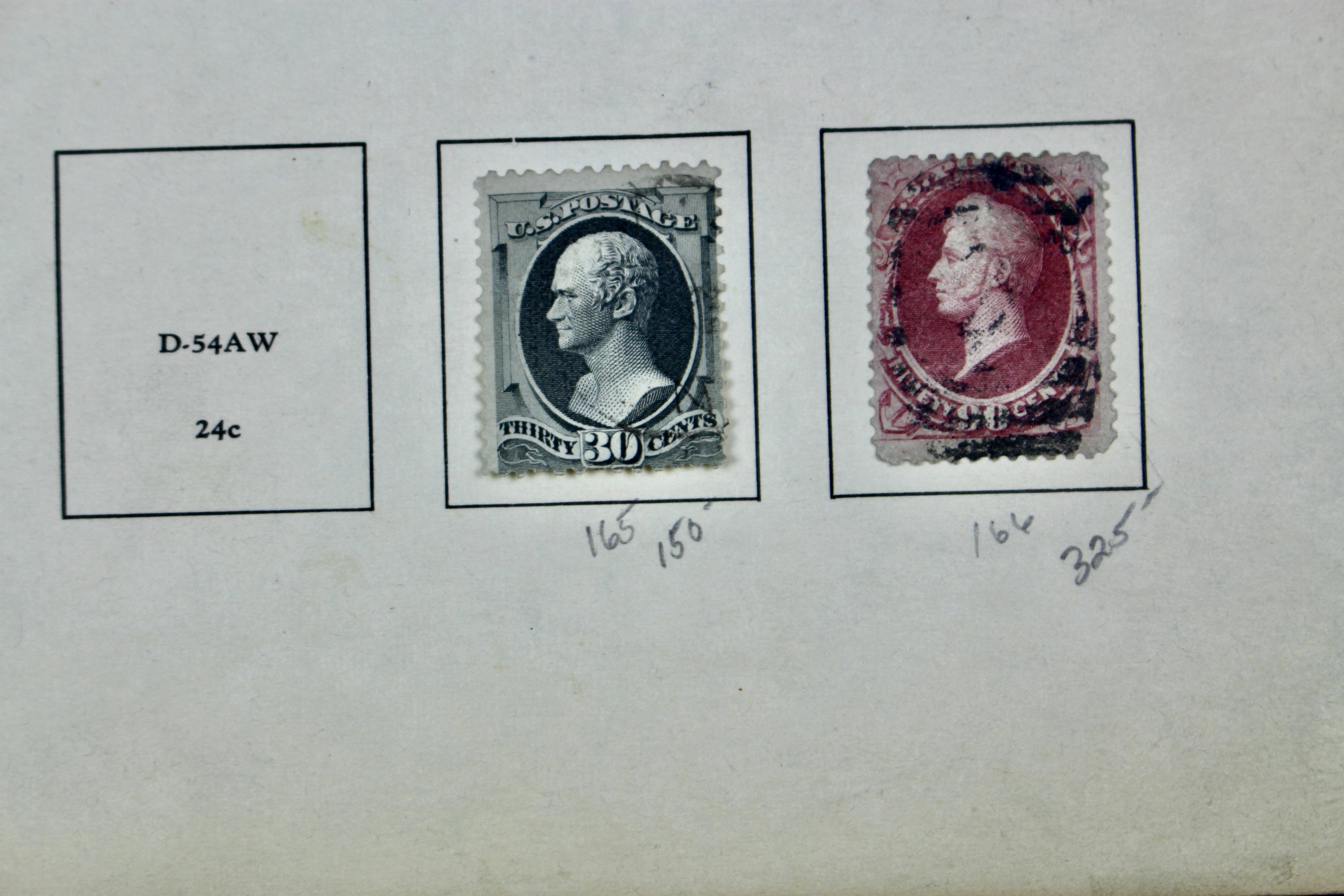Twelve Different Classic Postage Stamps, 1870-1873, Incl. Two 90-Cent Stamps