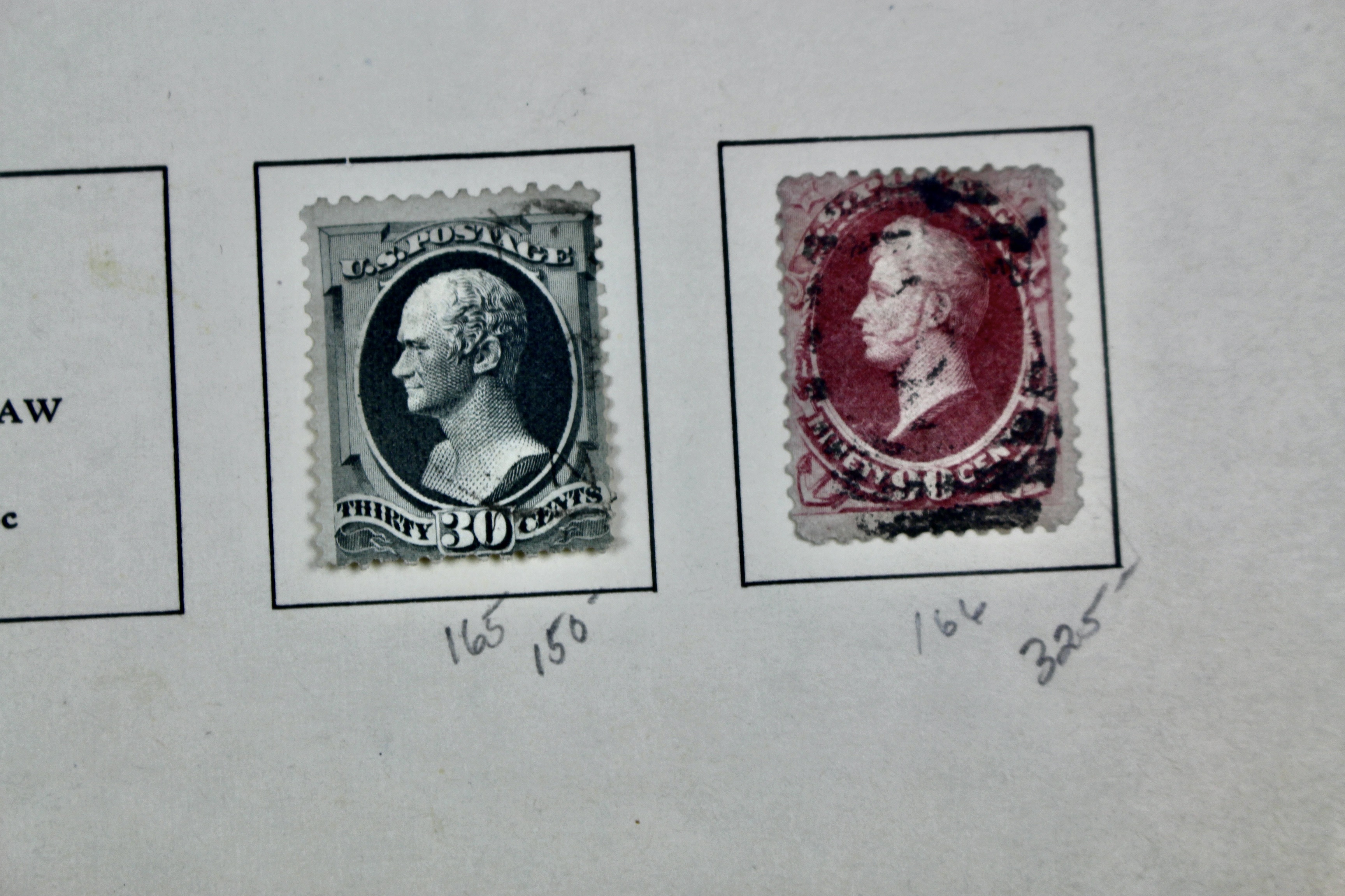 Twelve Different Classic Postage Stamps, 1870-1873, Incl. Two 90-Cent Stamps