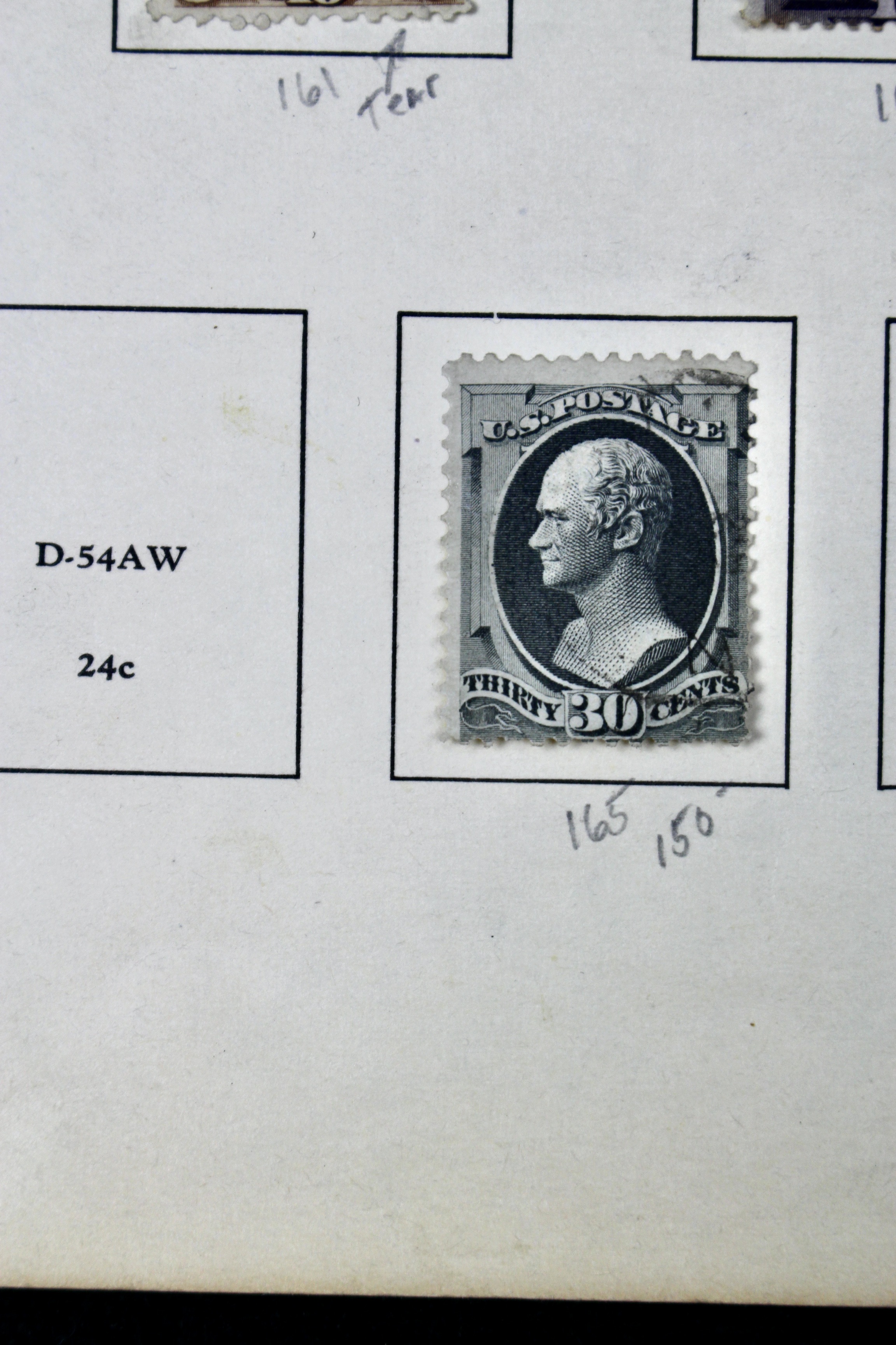 Twelve Different Classic Postage Stamps, 1870-1873, Incl. Two 90-Cent Stamps