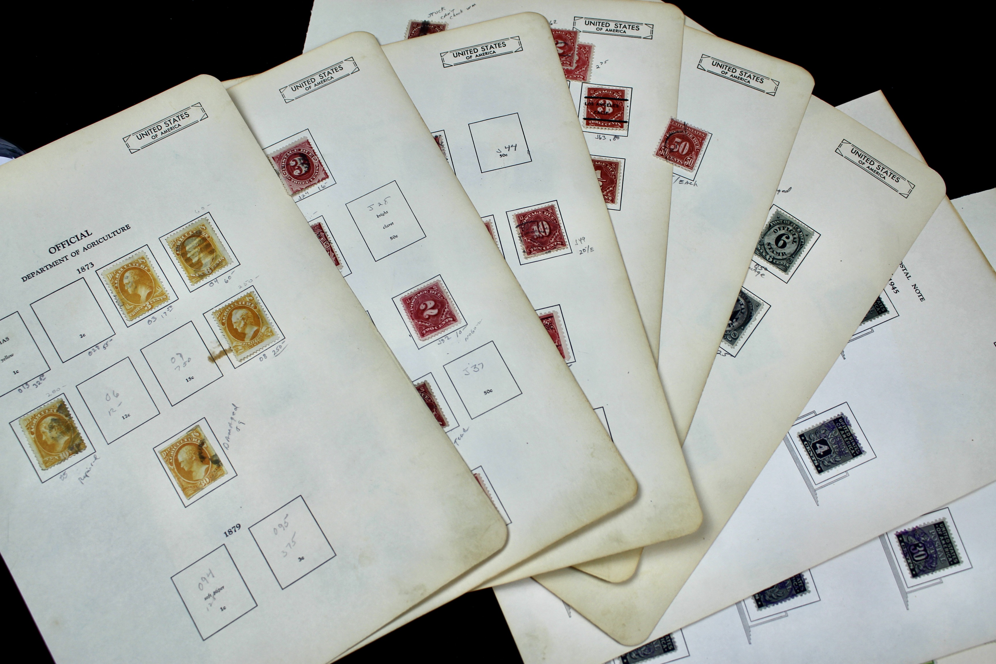 Interesting Back of the Book Postage Stamp Collection, w/ Early Christmas Seals