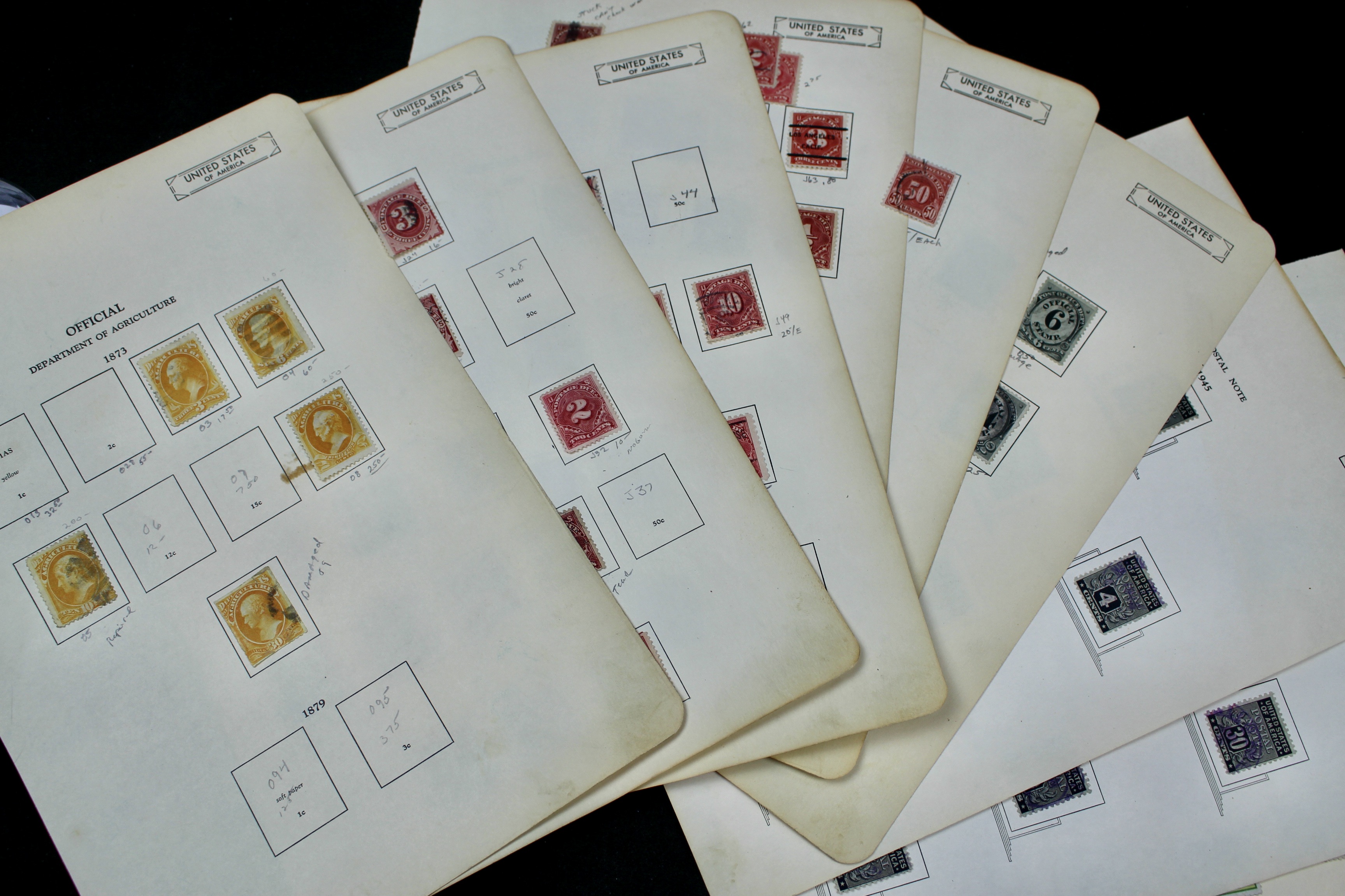 Interesting Back of the Book Postage Stamp Collection, w/ Early Christmas Seals