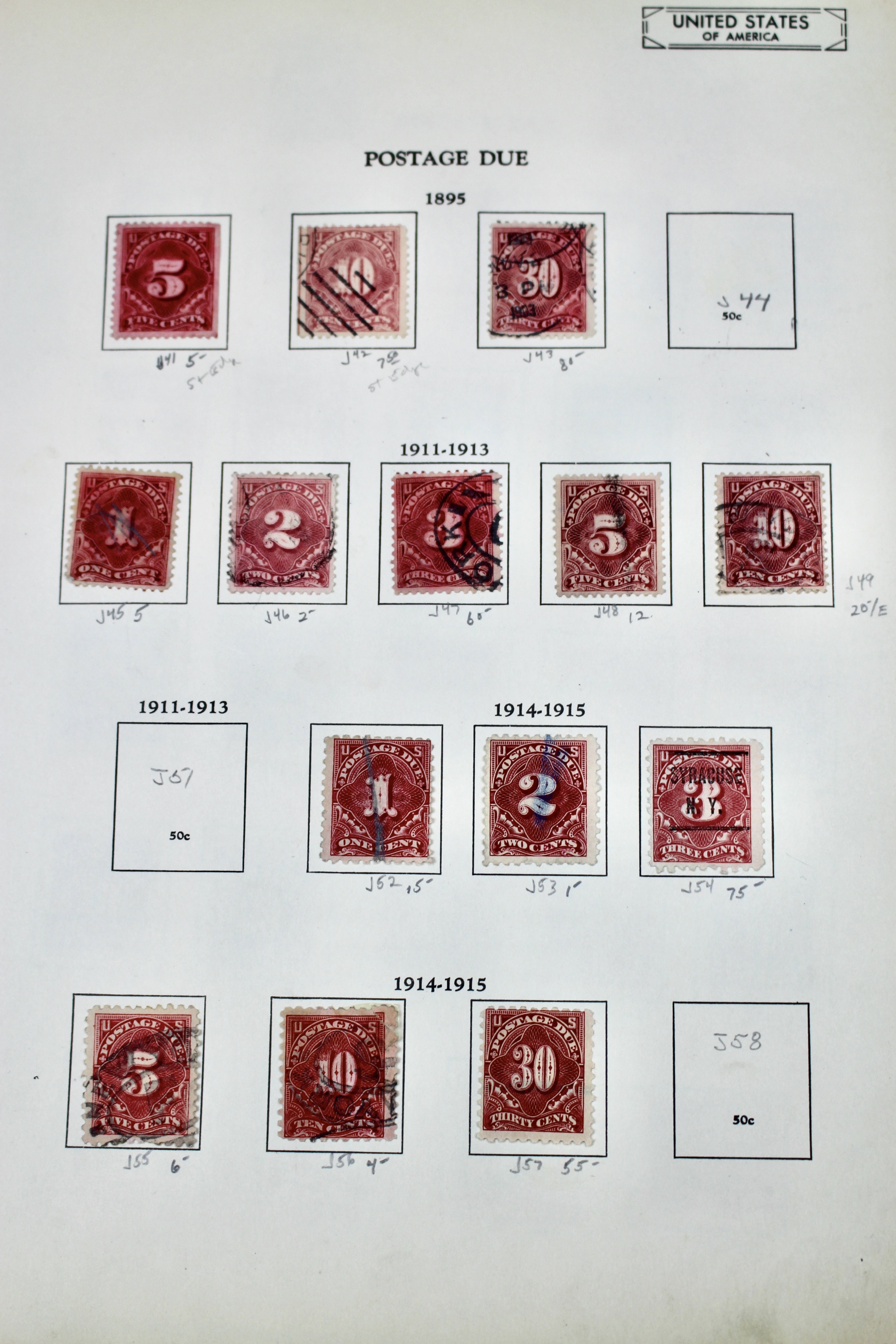 Interesting Back of the Book Postage Stamp Collection, w/ Early Christmas Seals