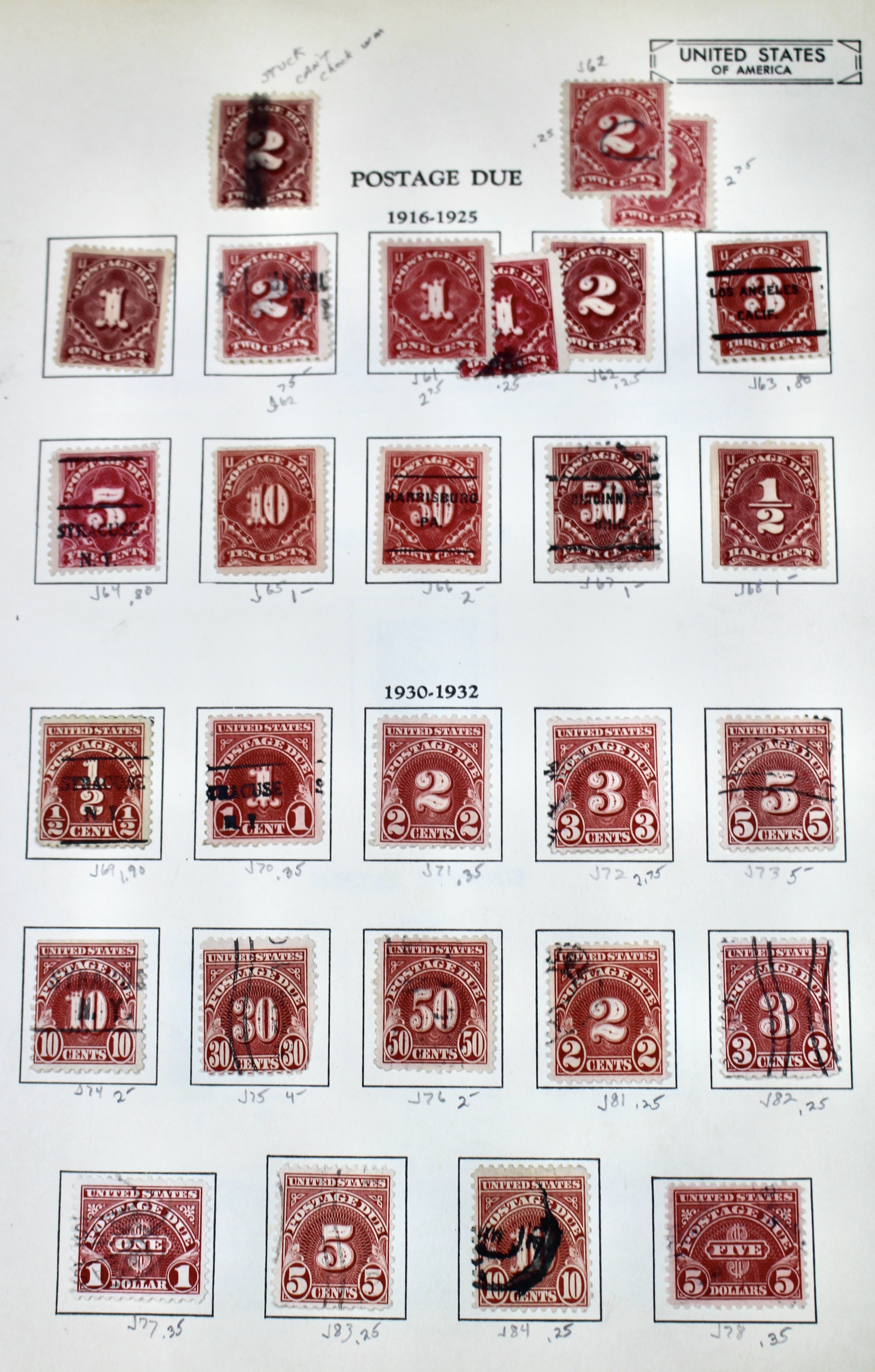 Interesting Back of the Book Postage Stamp Collection, w/ Early Christmas Seals
