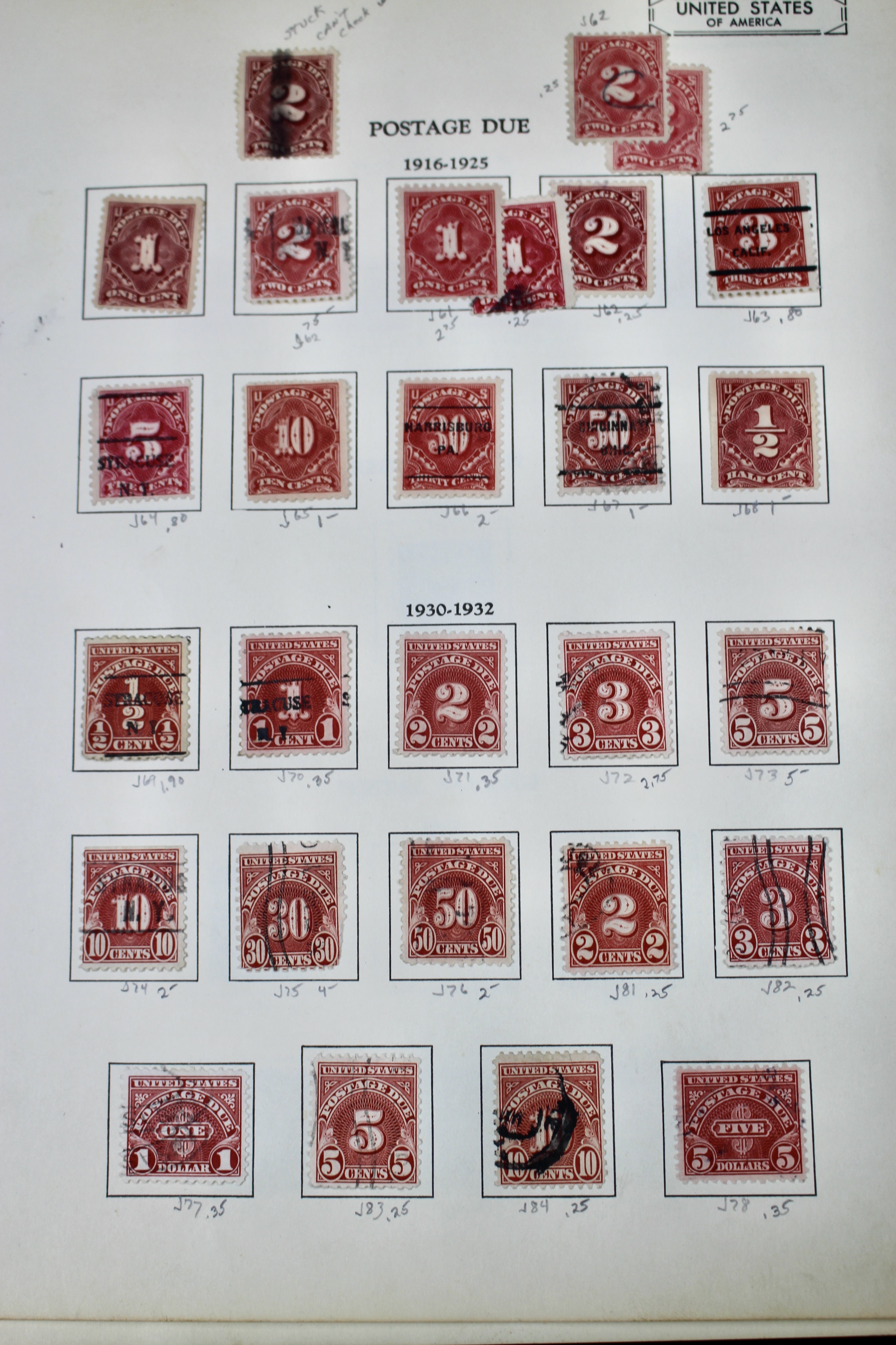 Interesting Back of the Book Postage Stamp Collection, w/ Early Christmas Seals