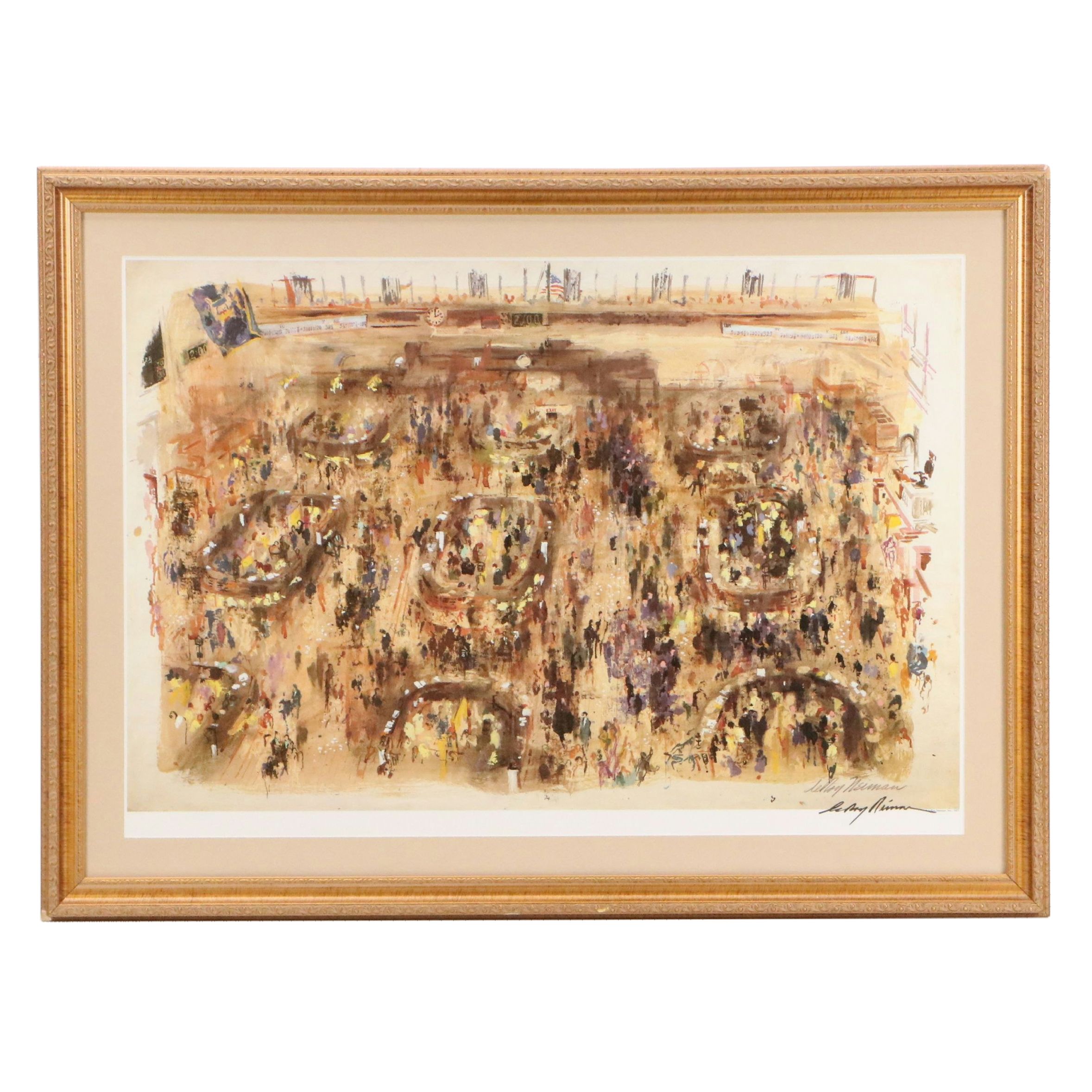 LeRoy Neiman Offset Lithograph "Stock Market"