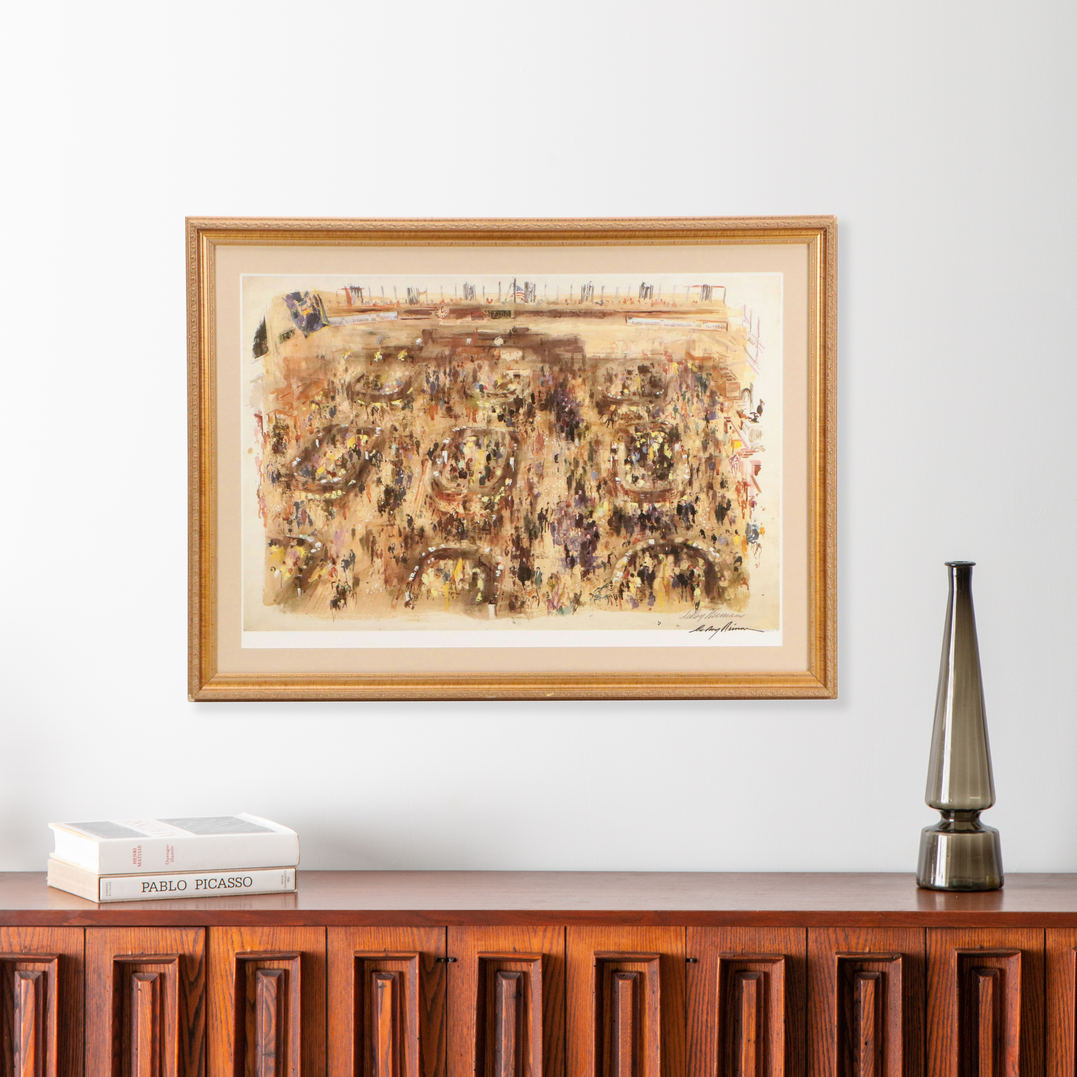 LeRoy Neiman Offset Lithograph "Stock Market"