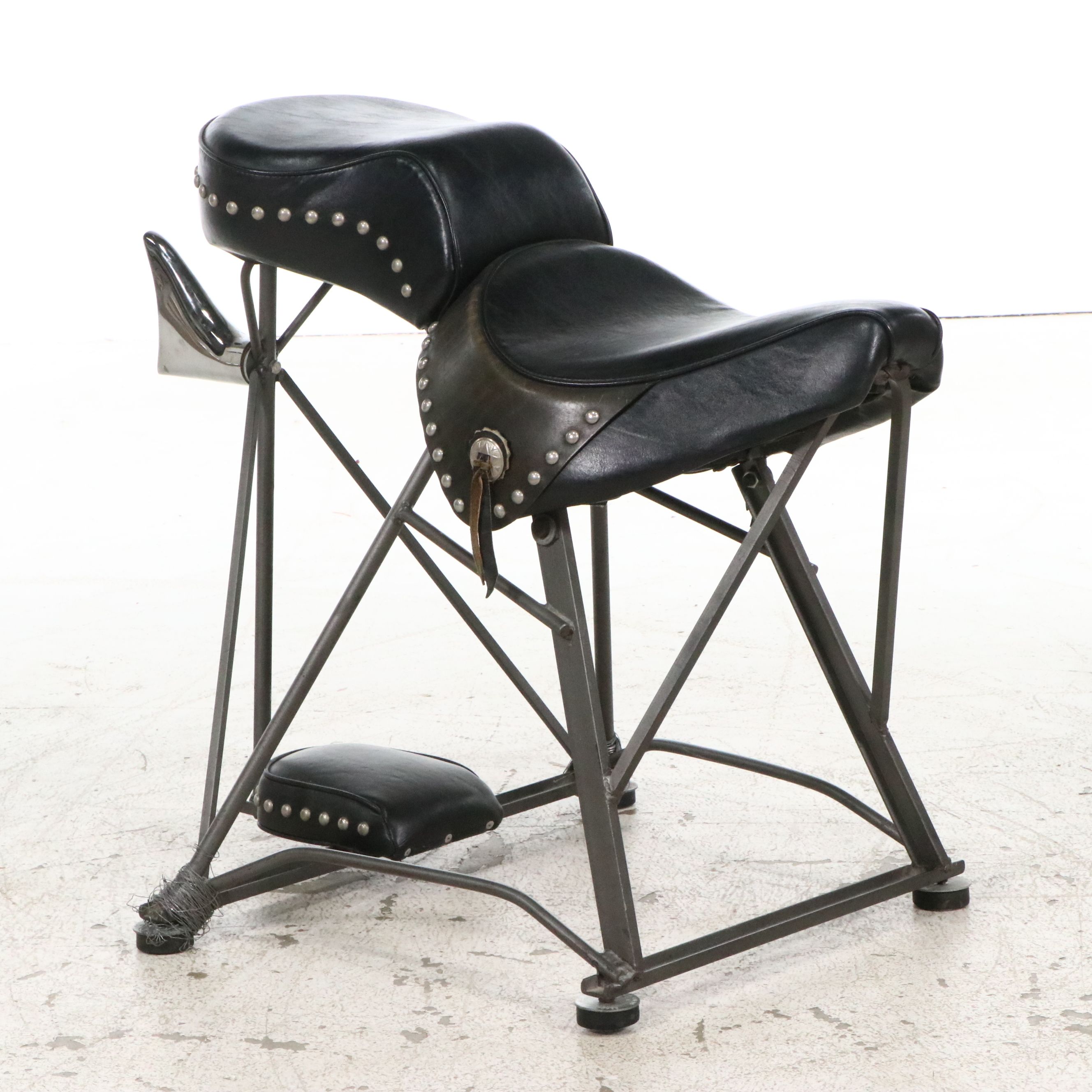 Novelty Motorcycle Seat Bar Stool, Late 20th/Early 21st Century