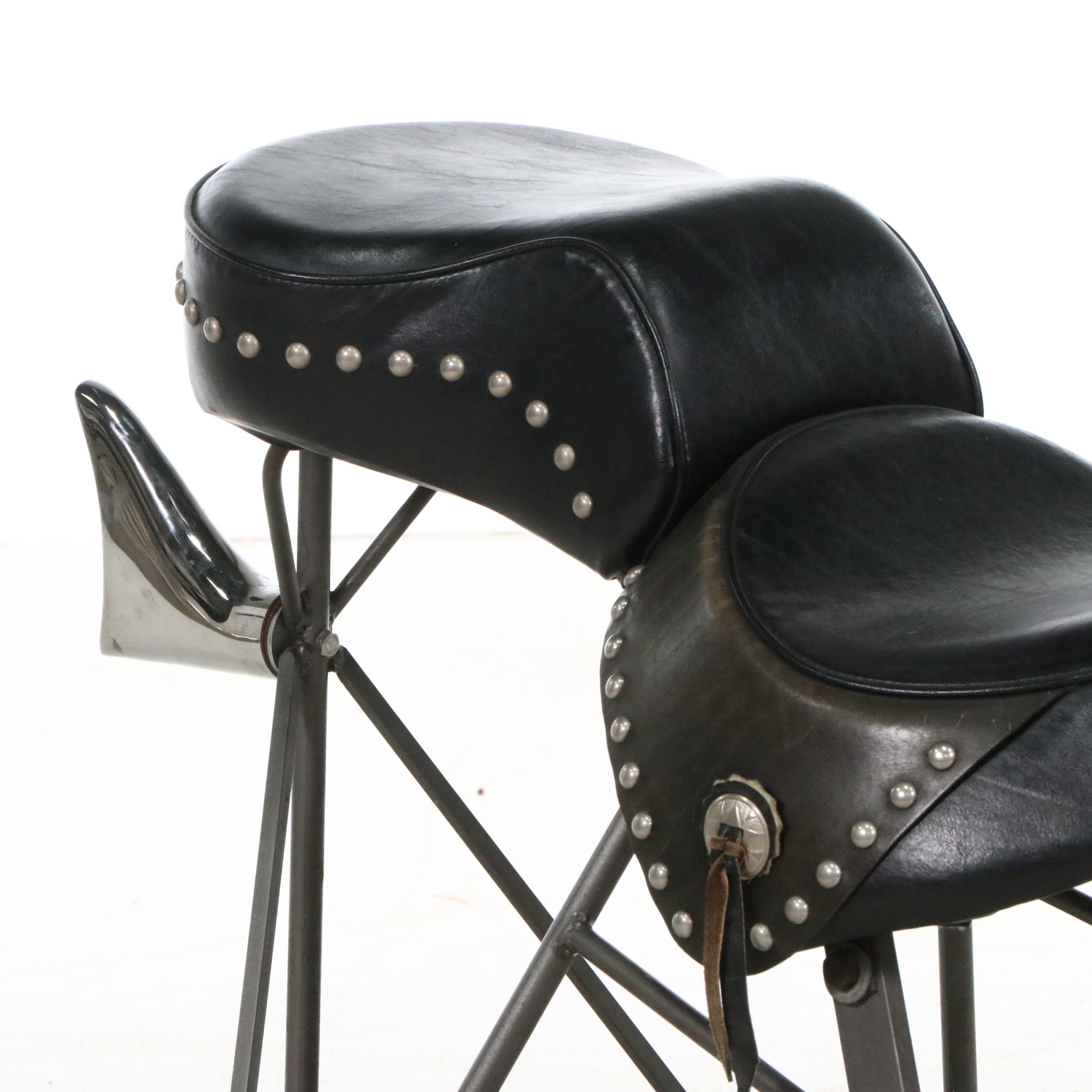 Novelty Motorcycle Seat Bar Stool, Late 20th/Early 21st Century