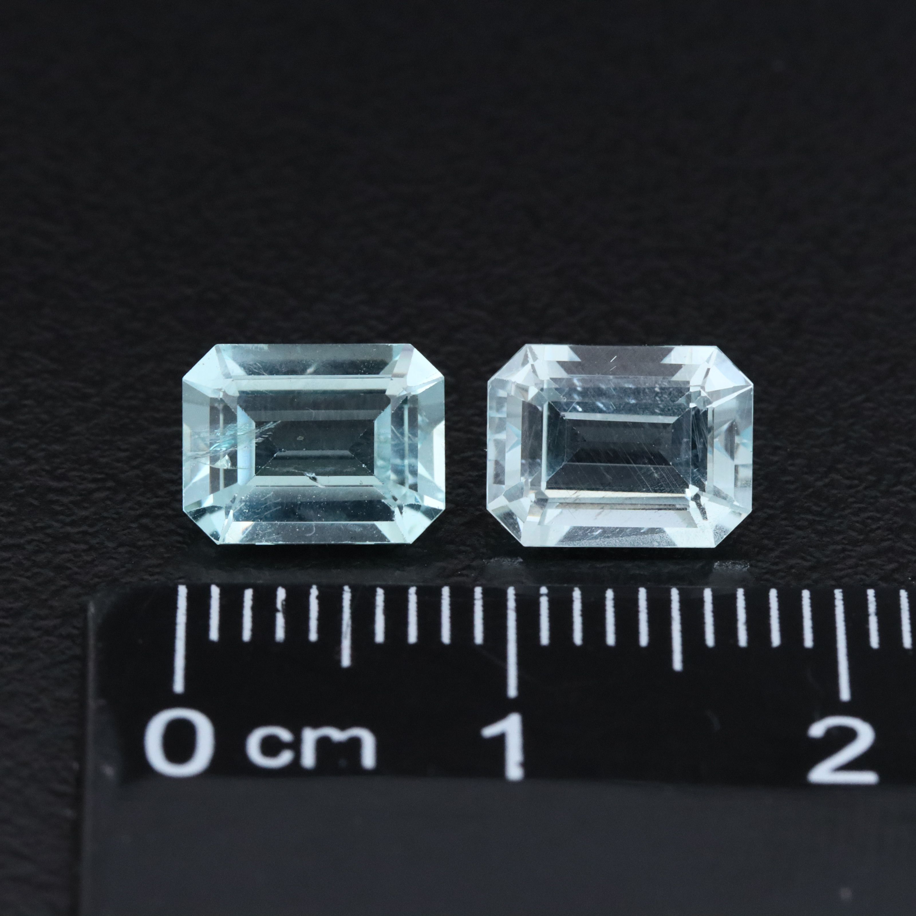 Loose 2.89 CTW Aquamarine Pair