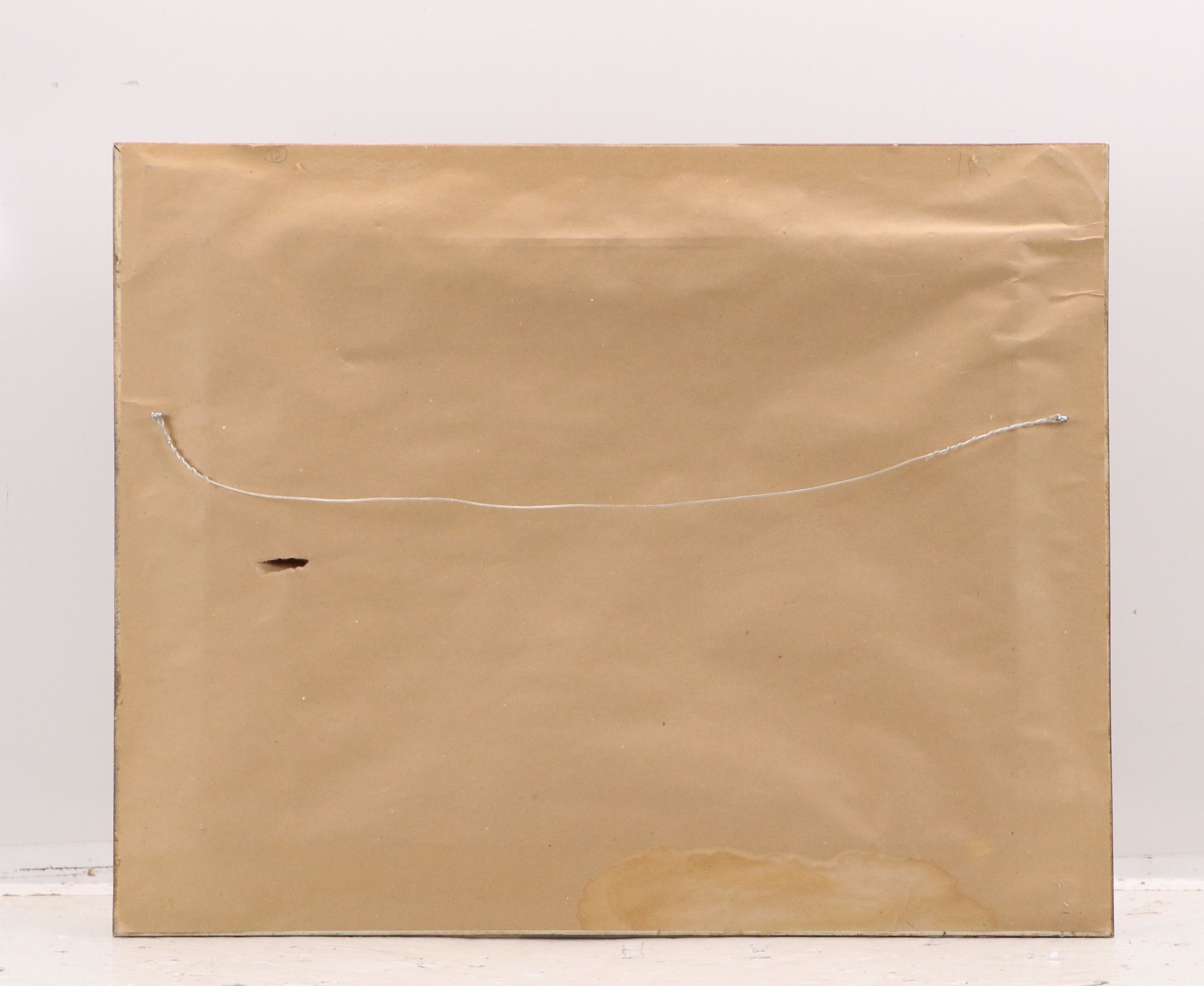 Oil Painting of Late Winter Pond with Swans, 2004