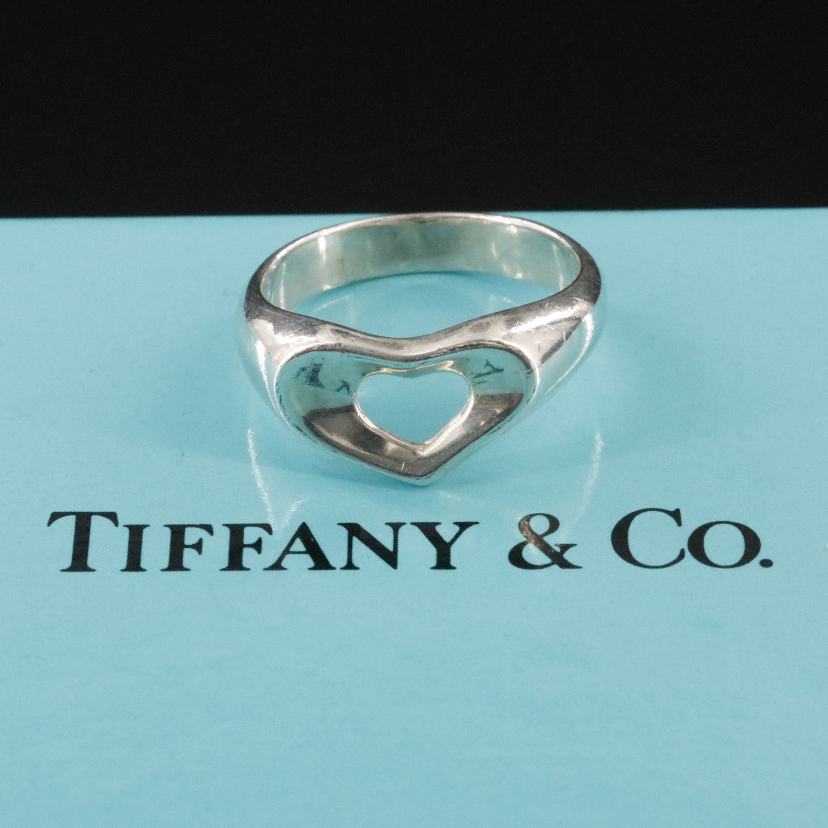 Elsa Peretti for Tiffany & Co. Sterling Open Heart Ring