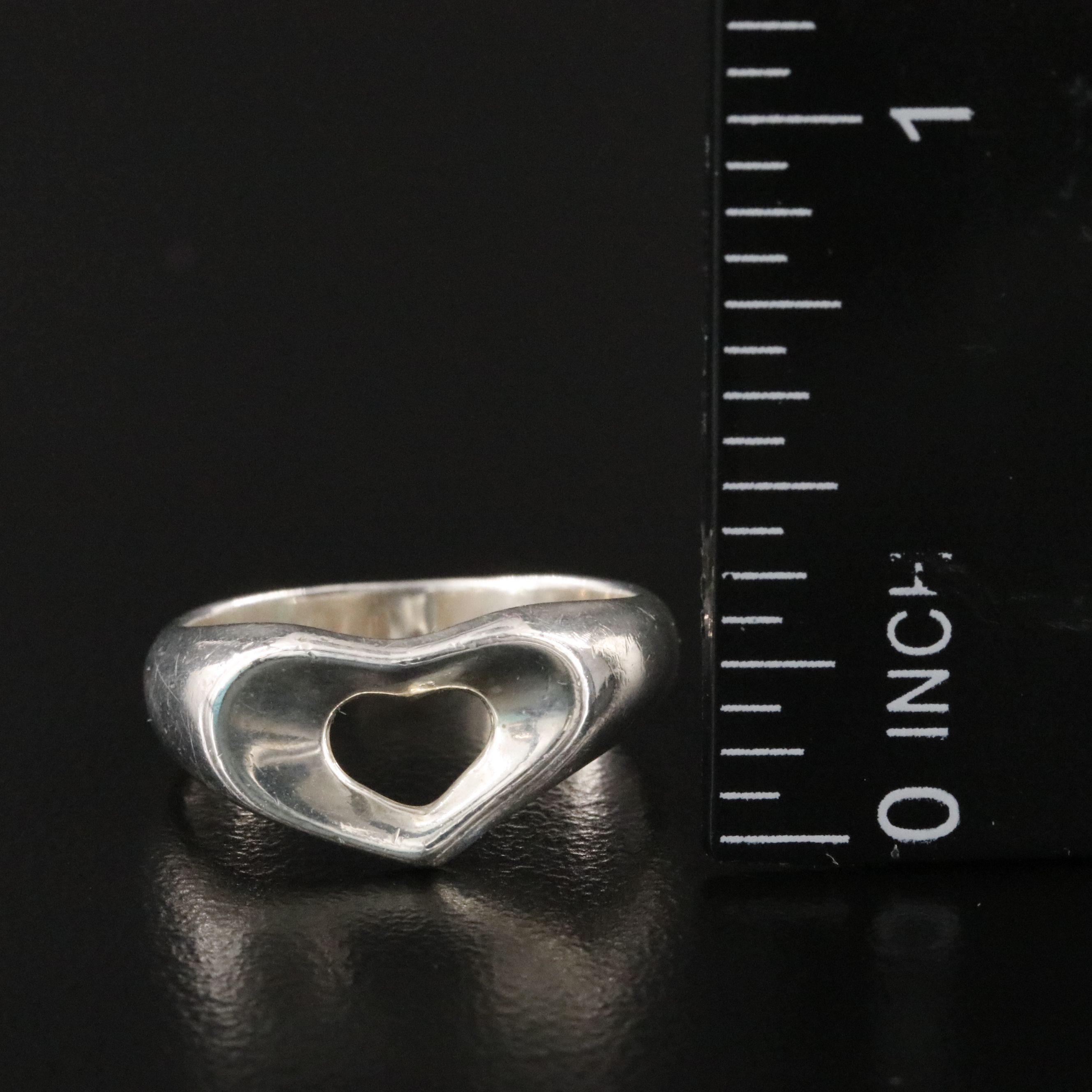 Elsa Peretti for Tiffany & Co. Sterling Open Heart Ring