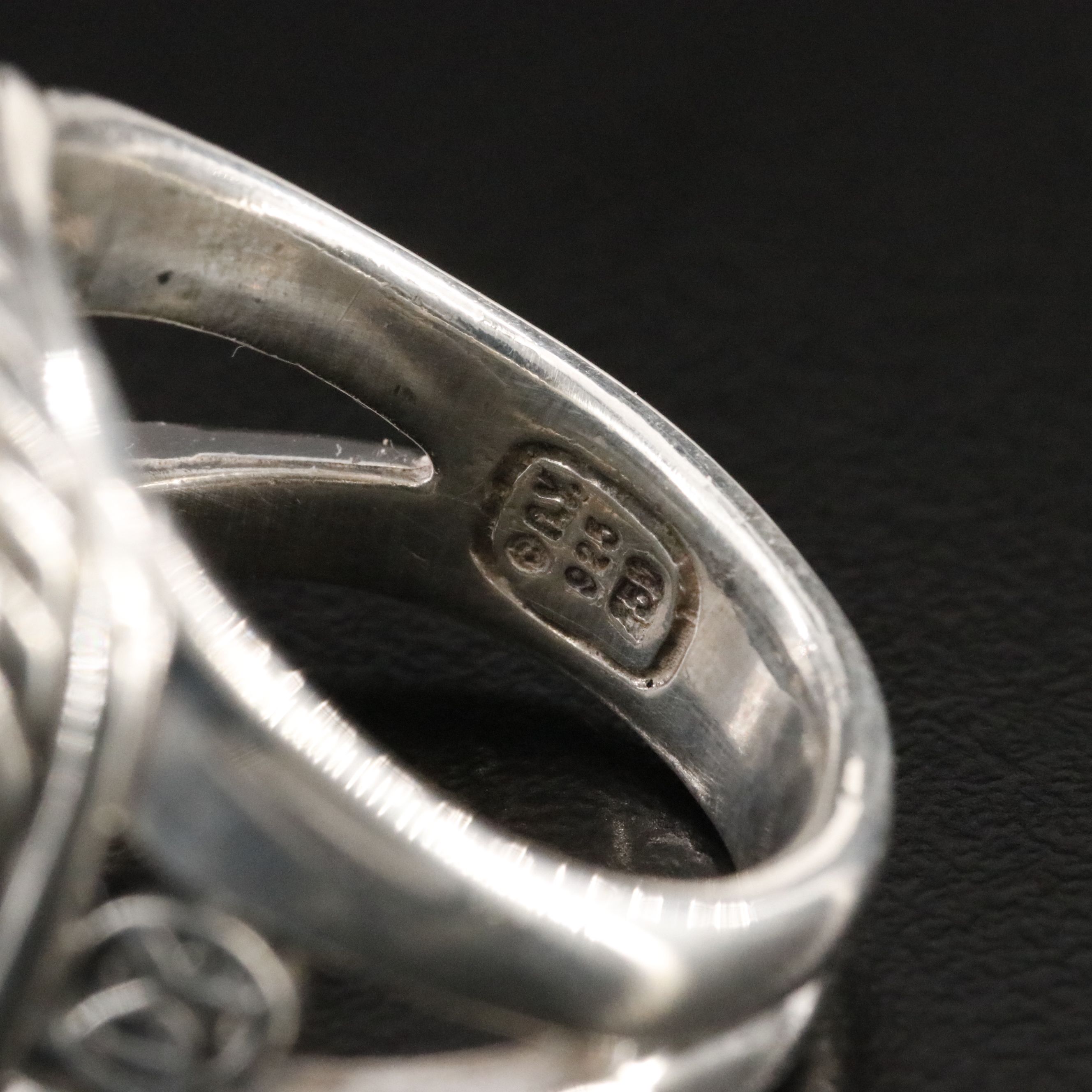 David Yurman Albion Sterling 0.27 CTW Sculpted Cable Ring with 18K Accents