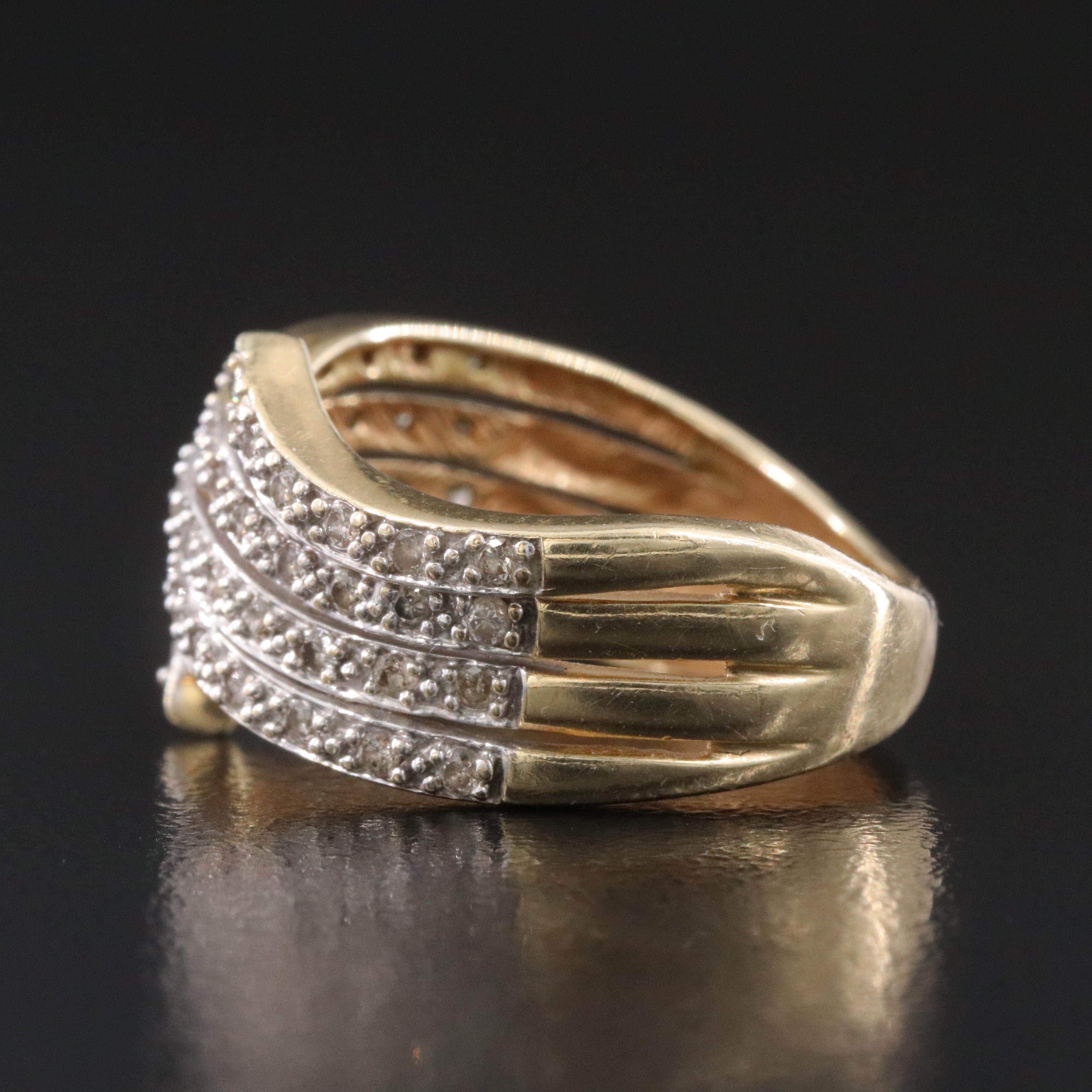 10K 0.56 CTW Diamond Ring