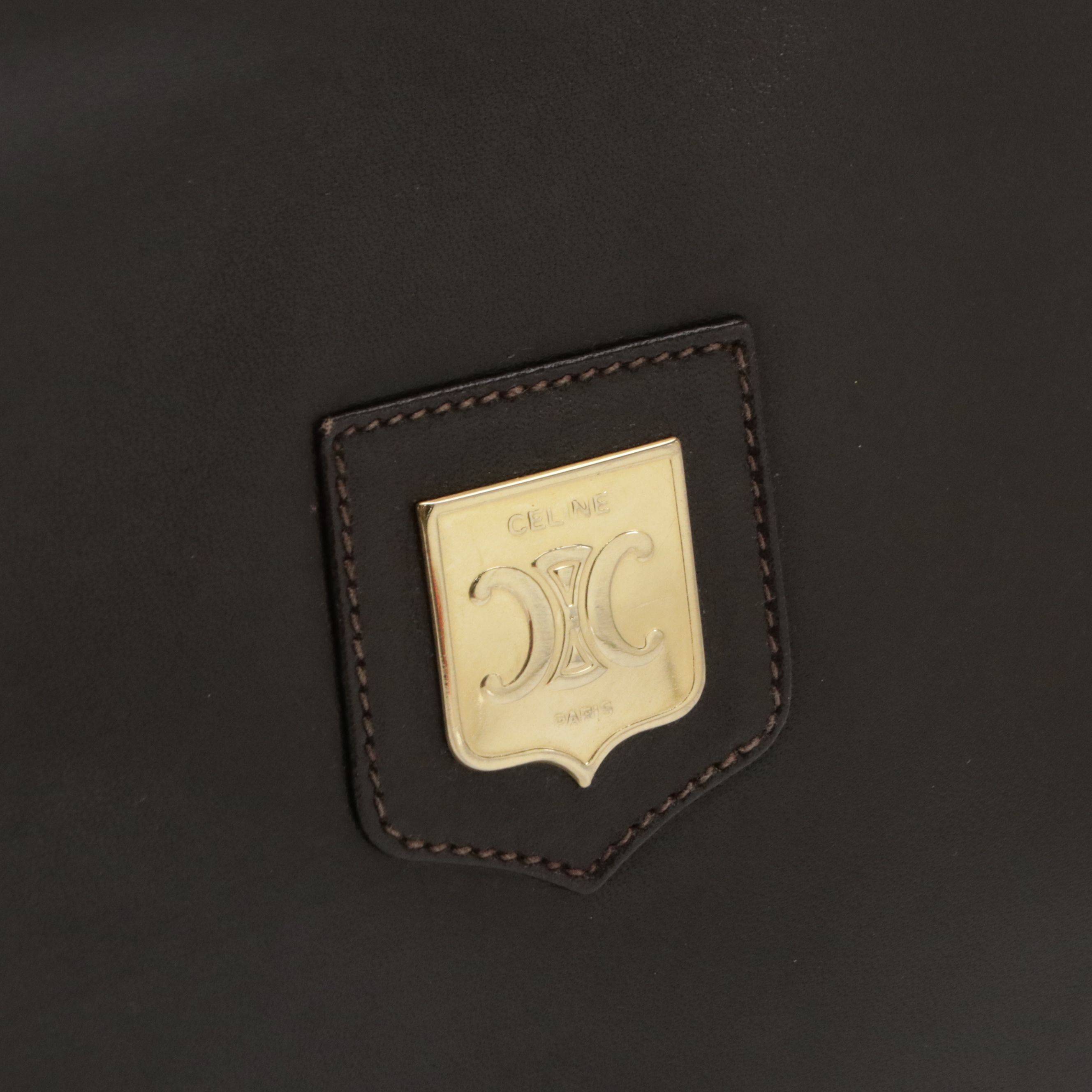 Céline Brown Leather Shoulder Bag