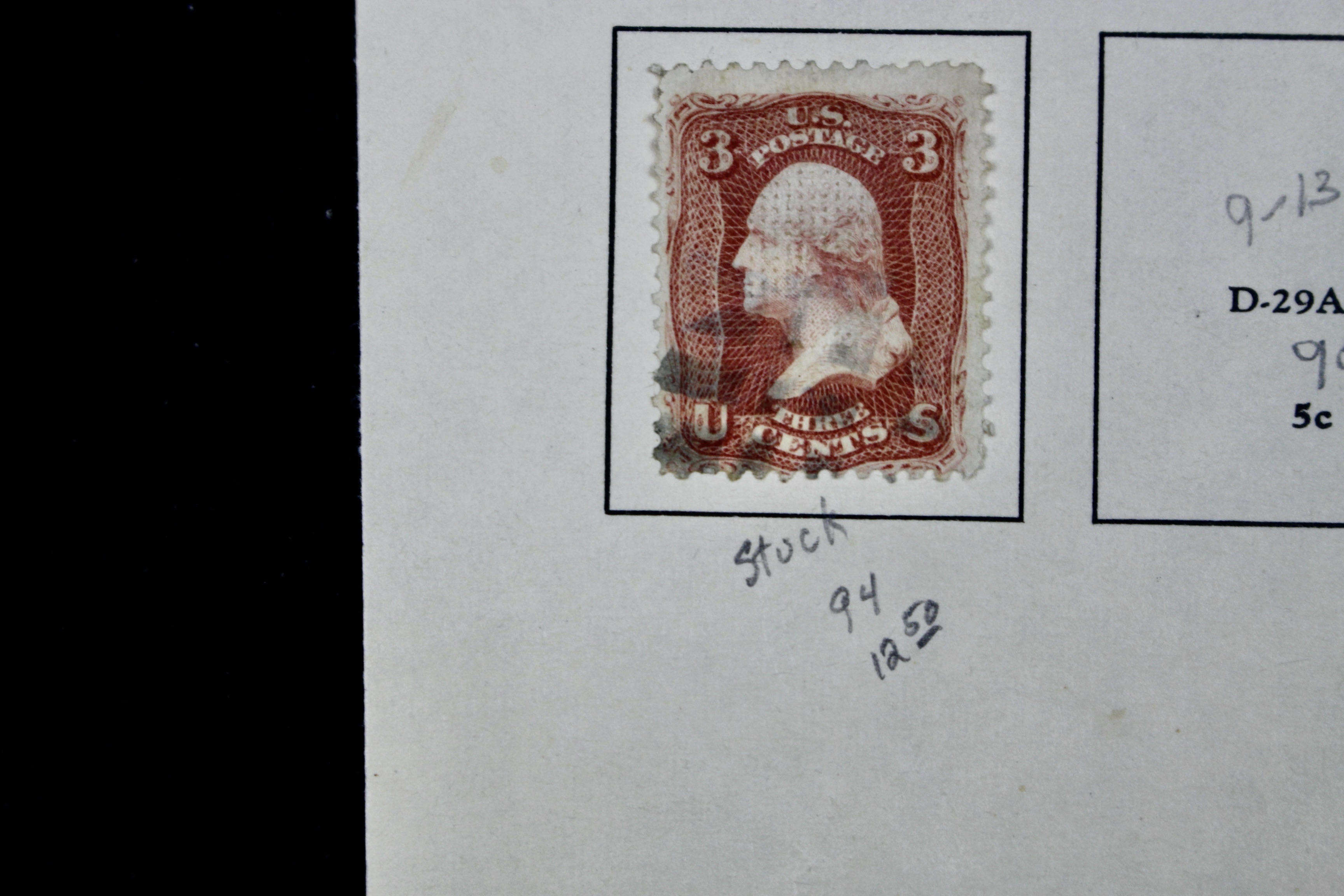 Eleven Classic U.S. Postage Stamps, Scott 86 to 98, All w/ Grills, 1867-1868