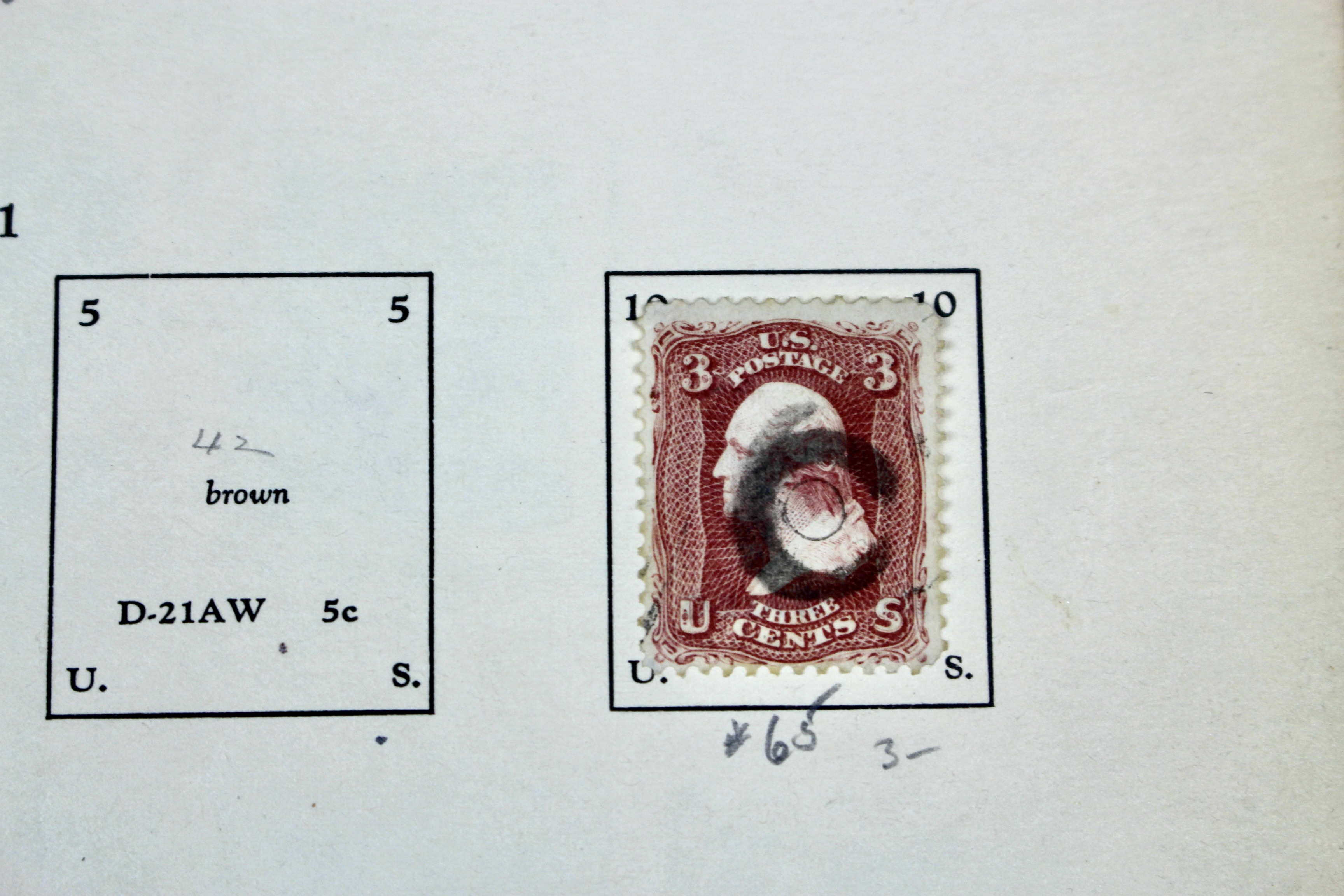 U.S. Postage Stamp Collection, 1857 to 1882