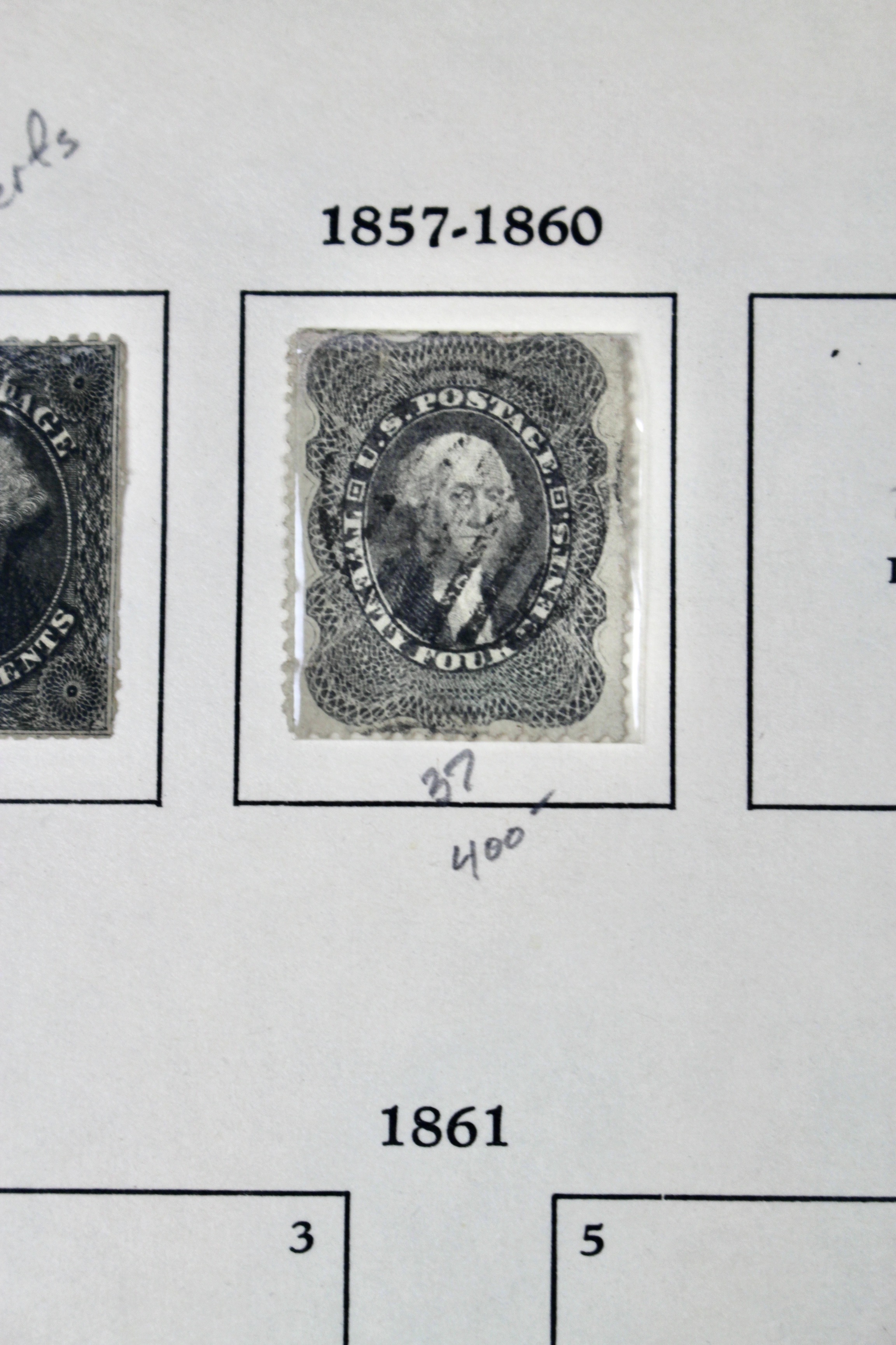 U.S. Postage Stamp Collection, 1857 to 1882
