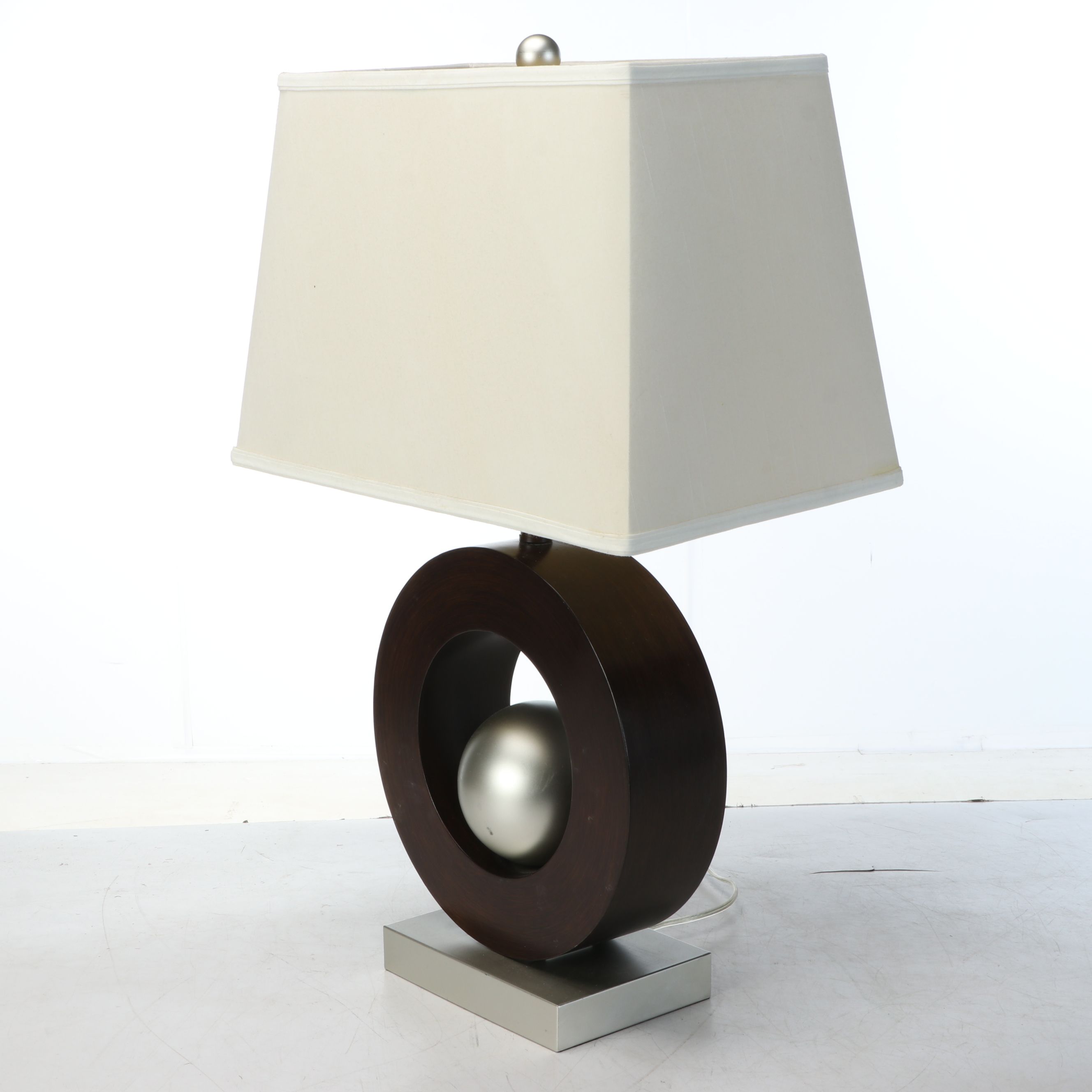 Lite Source Postmodern "Illumine" Table Lamp with Cotton Shade, 2007