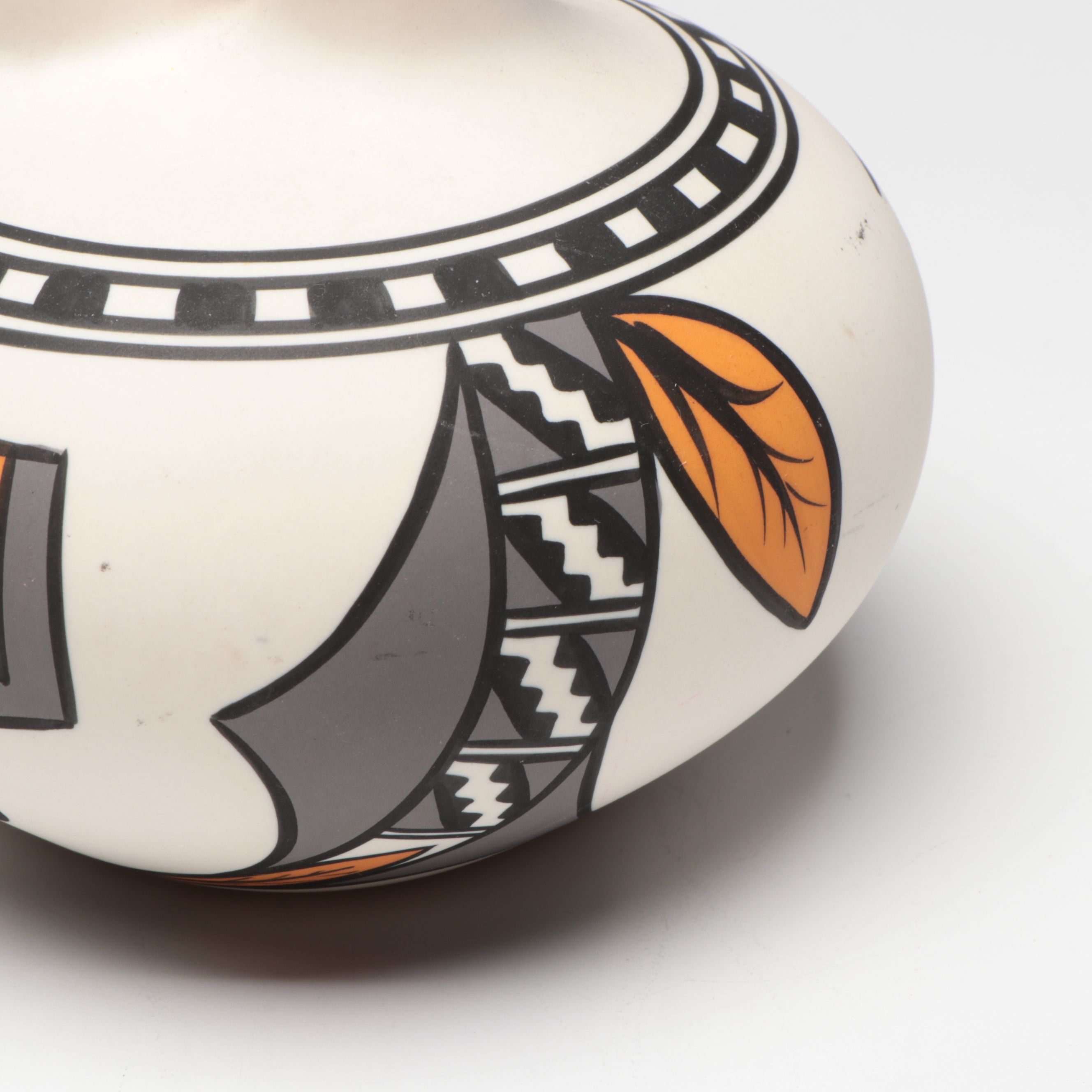 Acoma Pueblo Style Double-Spout Ceramic Wedding Vase