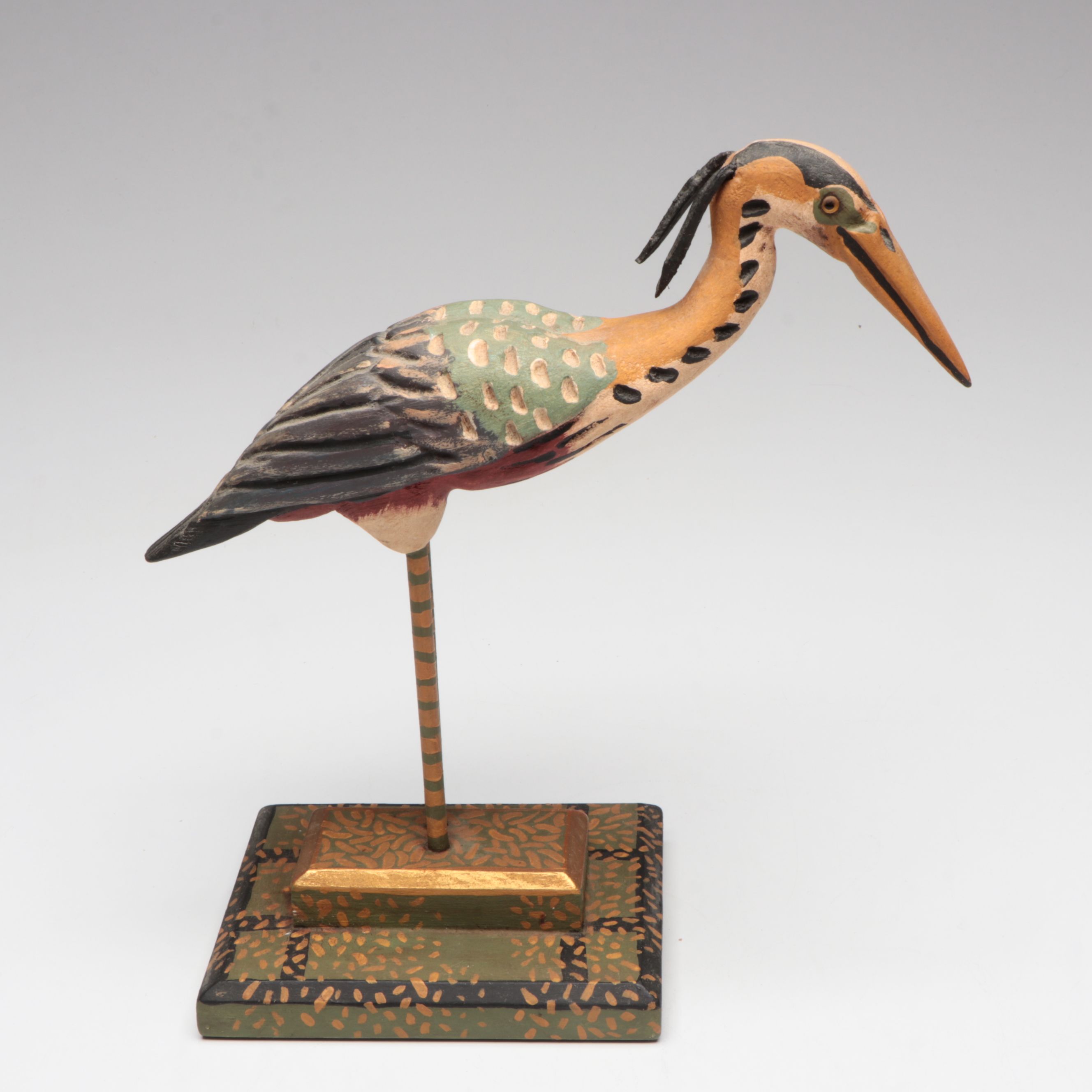 George Voyzey Folk Art Handcrafted Wood Shorebirds