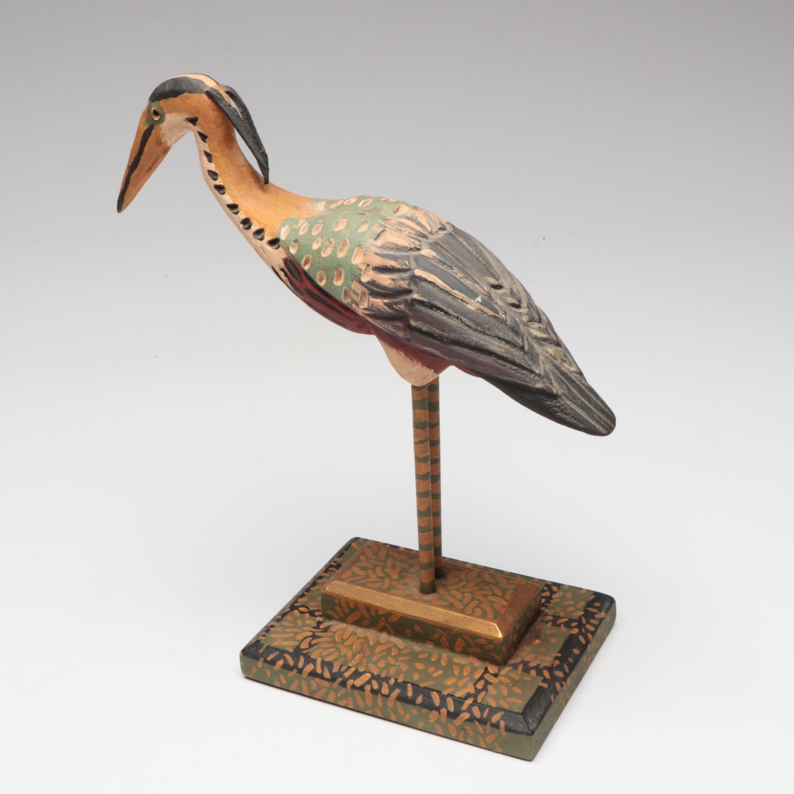 George Voyzey Folk Art Handcrafted Wood Shorebirds