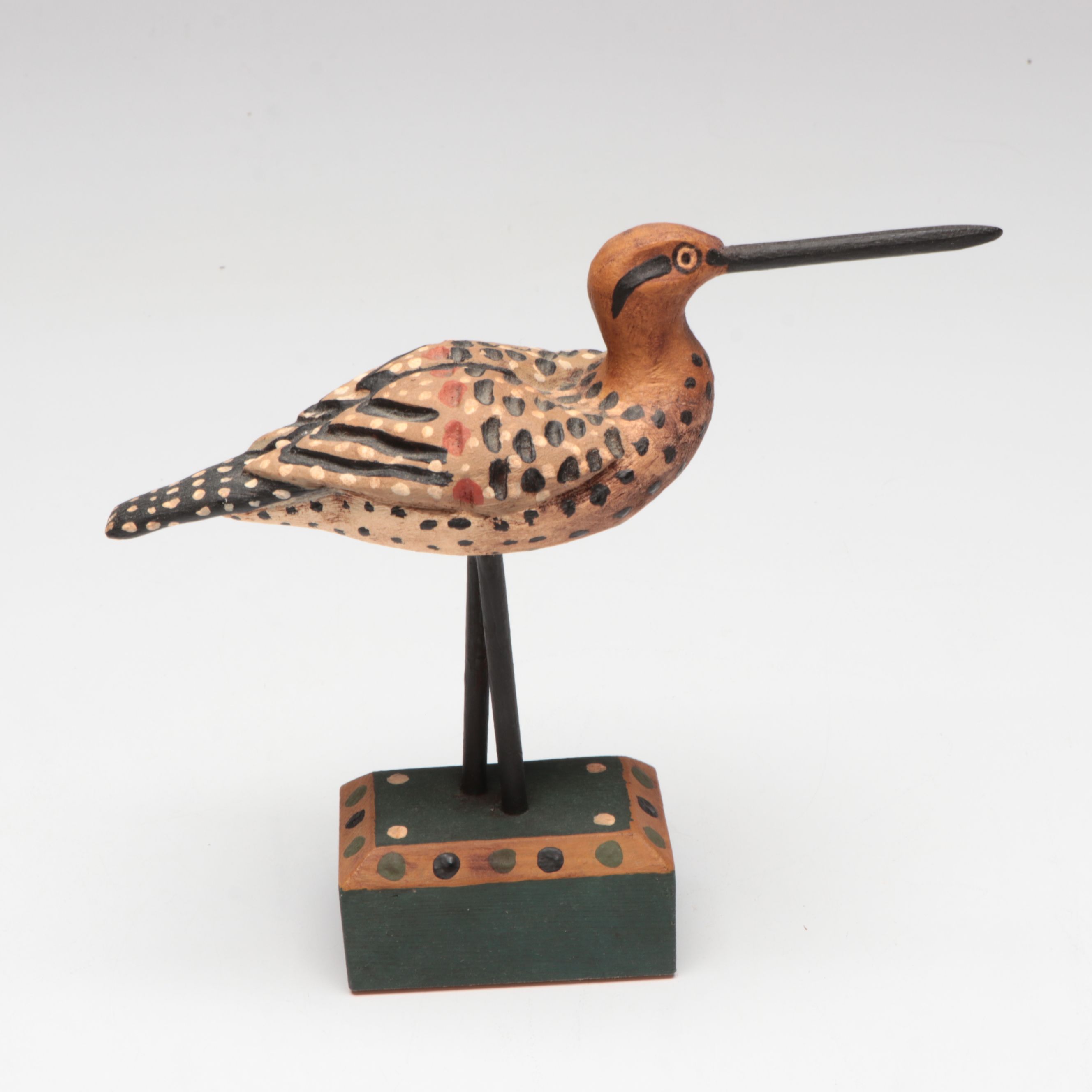 George Voyzey Folk Art Handcrafted Wood Shorebirds