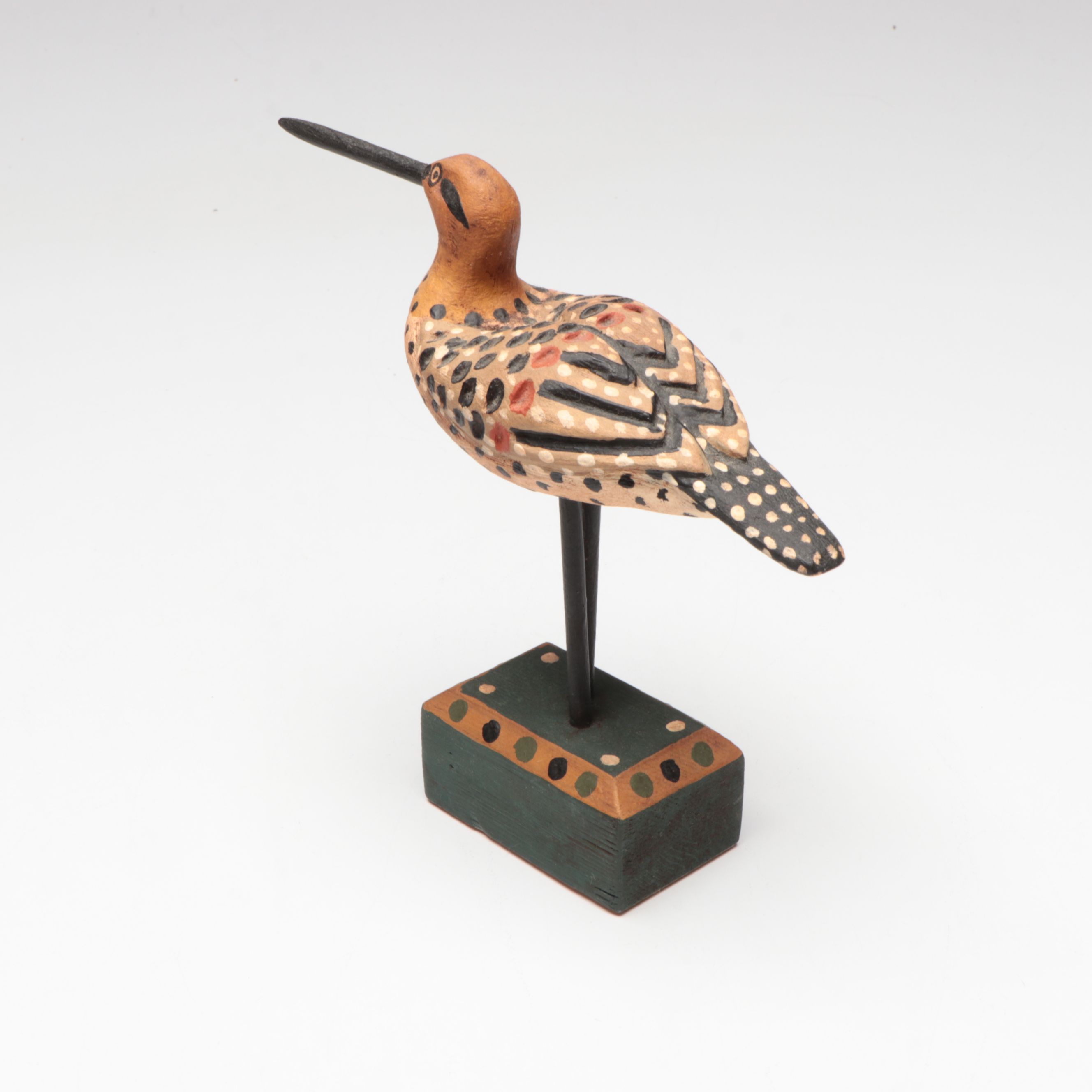 George Voyzey Folk Art Handcrafted Wood Shorebirds