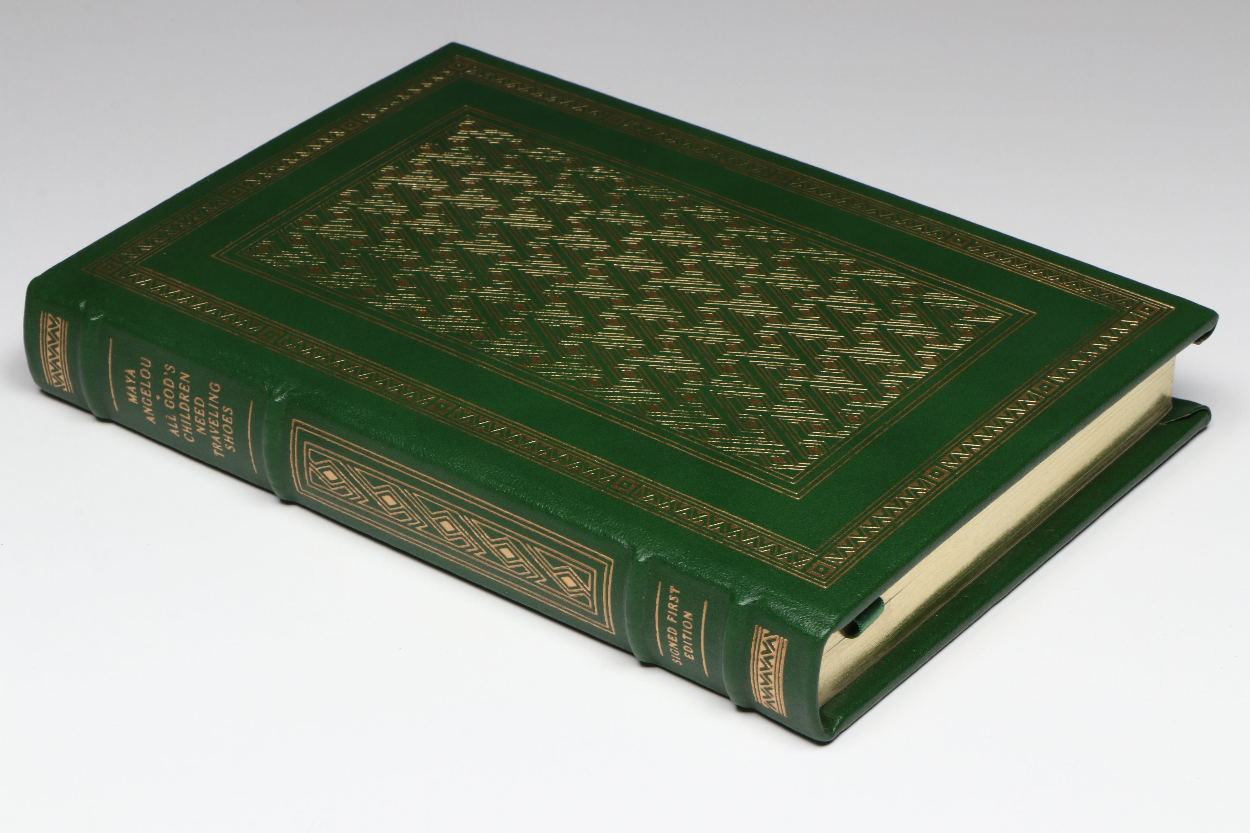 Franklin Library Signed First Edition "All God's Children" by Maya Angelou, 1986