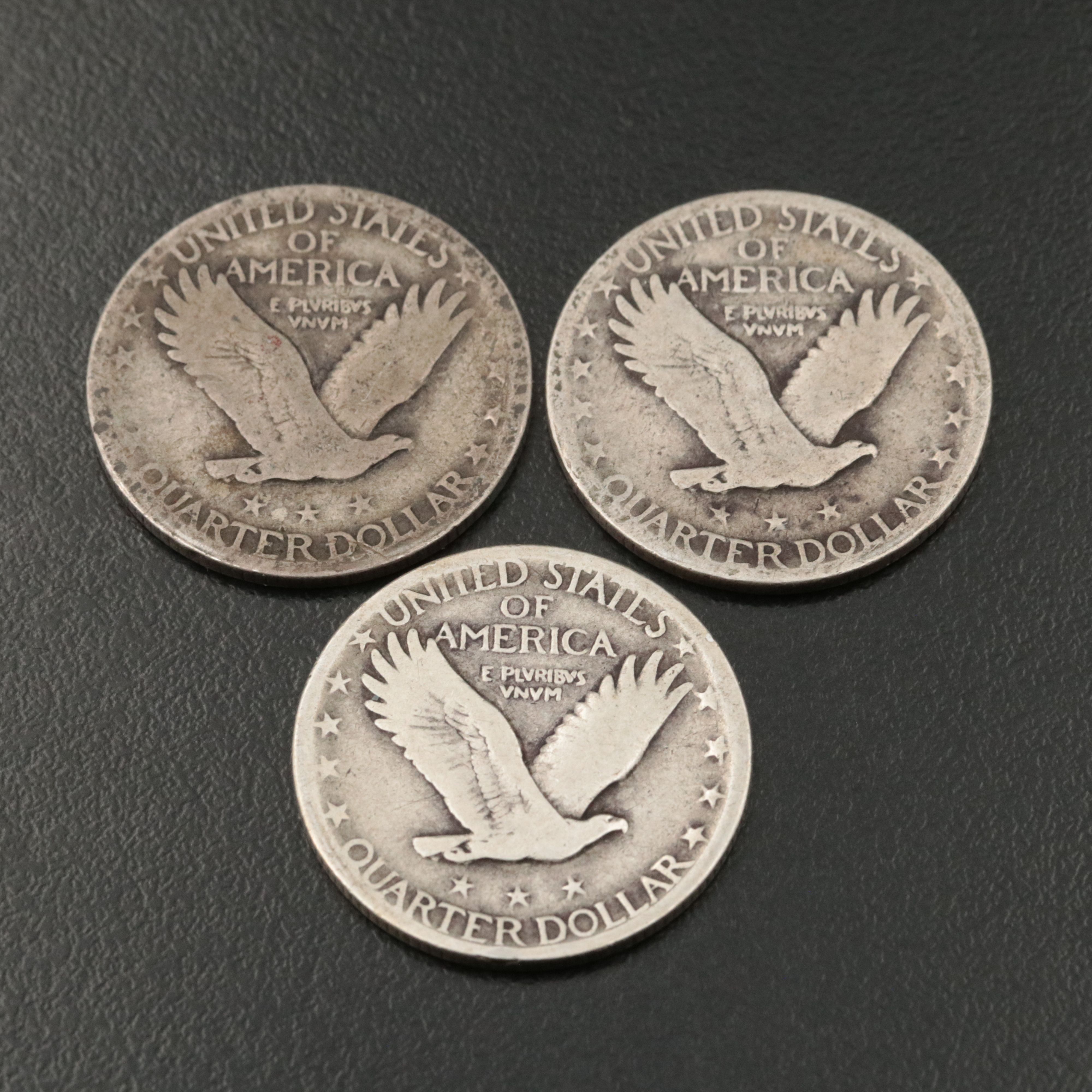 Seven Assorted Date Standing Liberty Quarters with a Better 1929-D