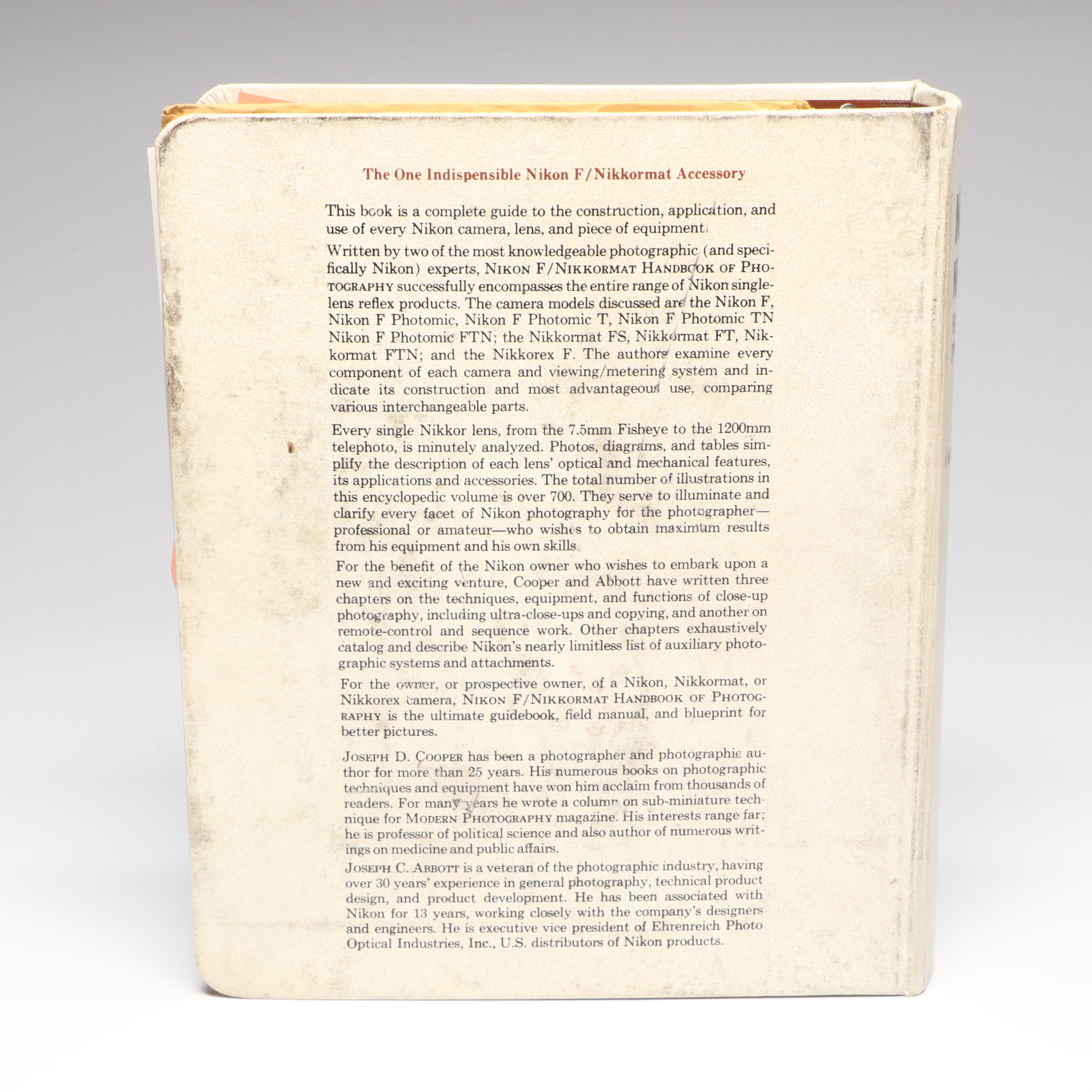 Nikon F, 50mm 1.4 Lens, Nikon F Nikkormat Photography Handbook and Nikon Items